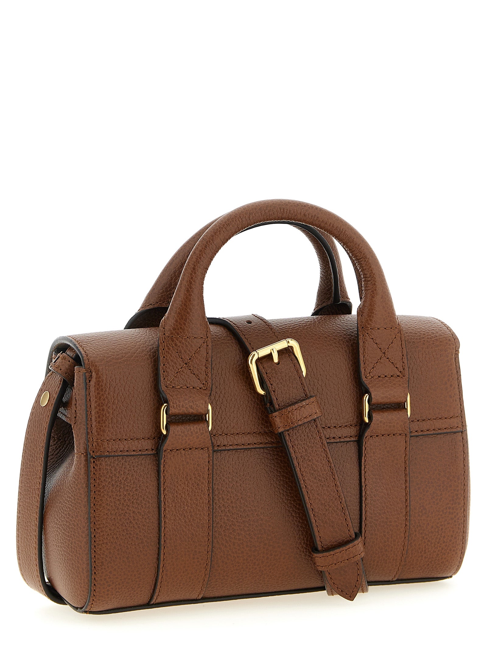 Mulberry Bayswater Mini Handbag - Oak Classic Grain Leather