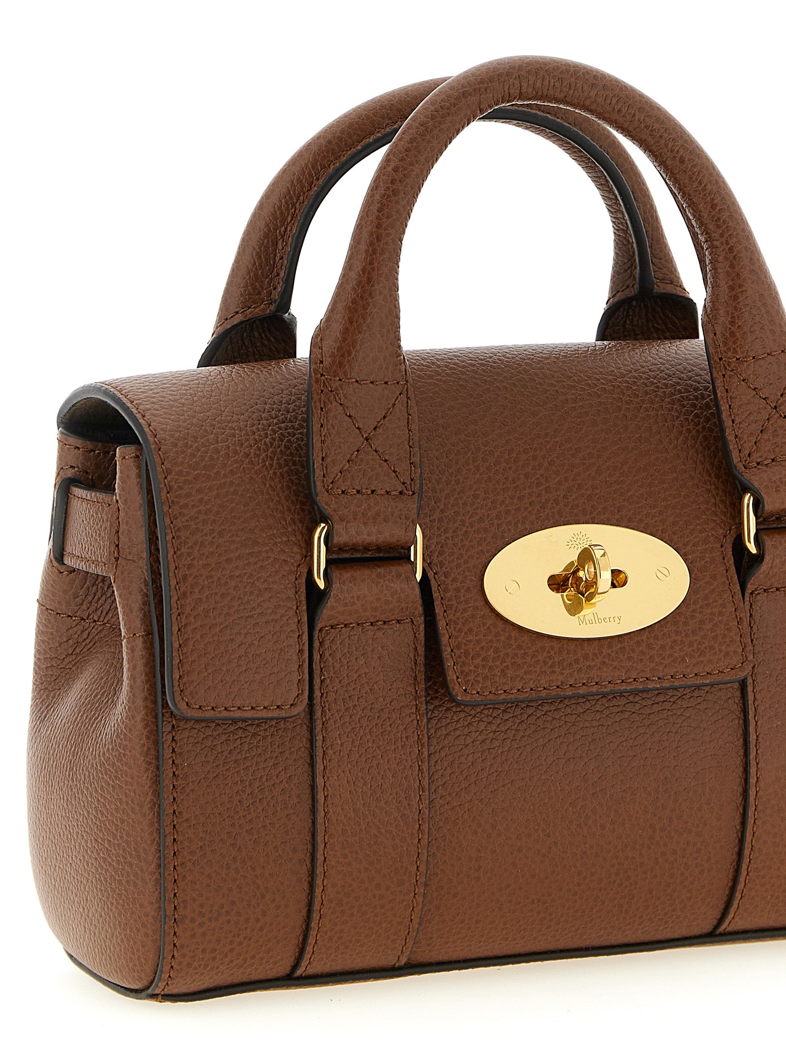 Mulberry Bayswater Mini Handbag - Oak Classic Grain Leather