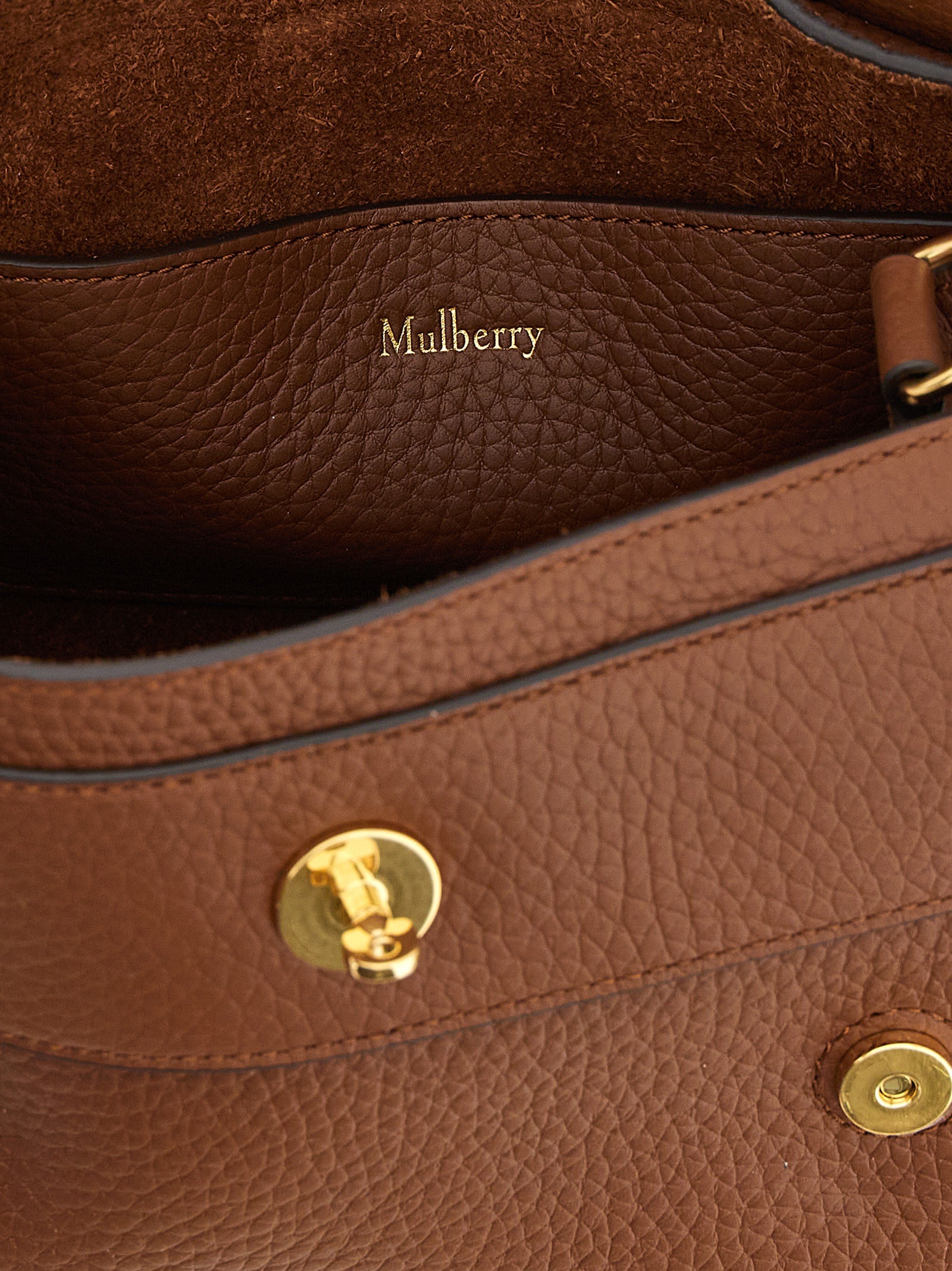 Mulberry Alexa Mini Handbag - Bright Oak Heavy Grain