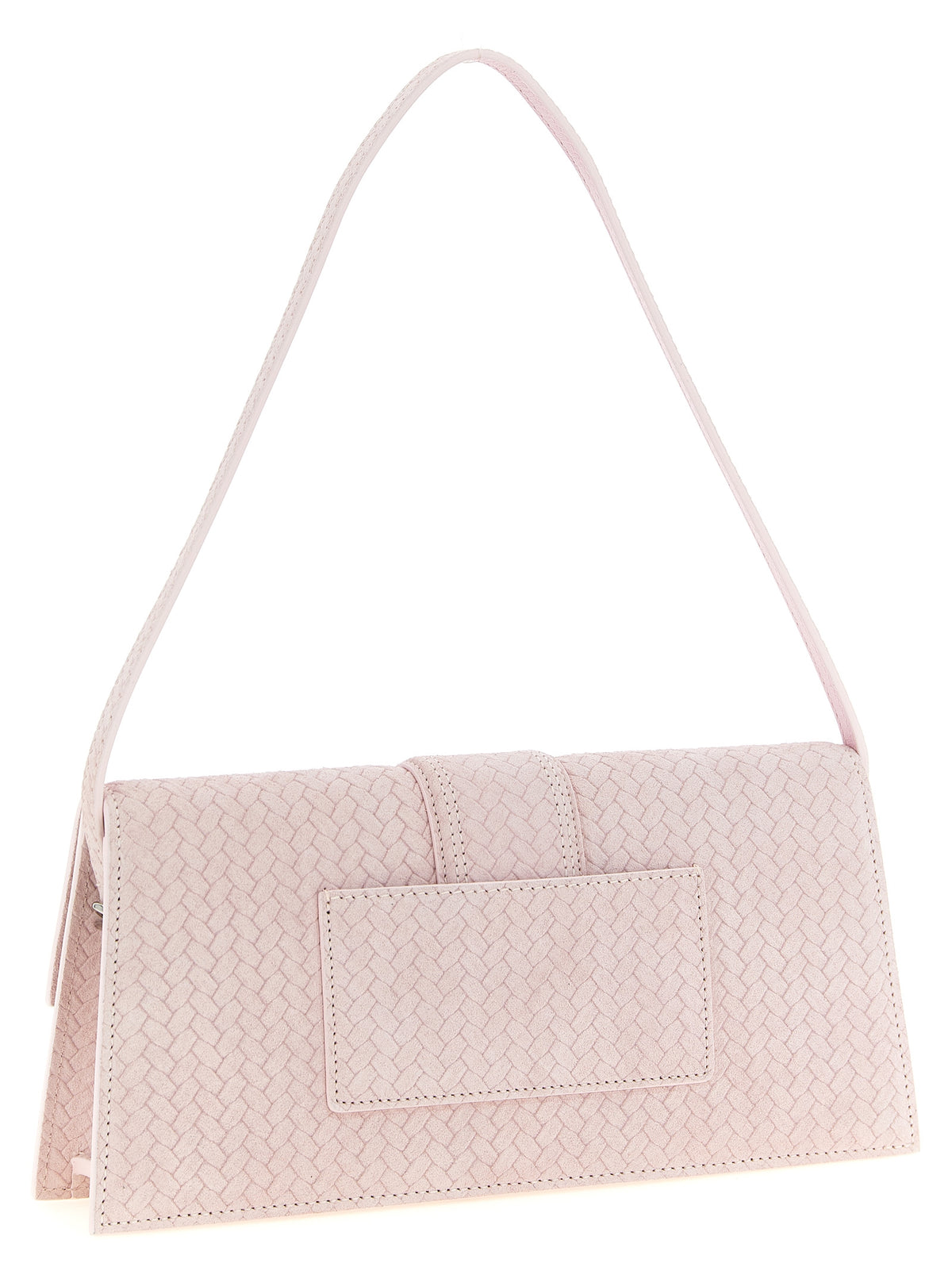 Jacquemus Le Bambino Long Flap Bag - Light Pink Suede Leather