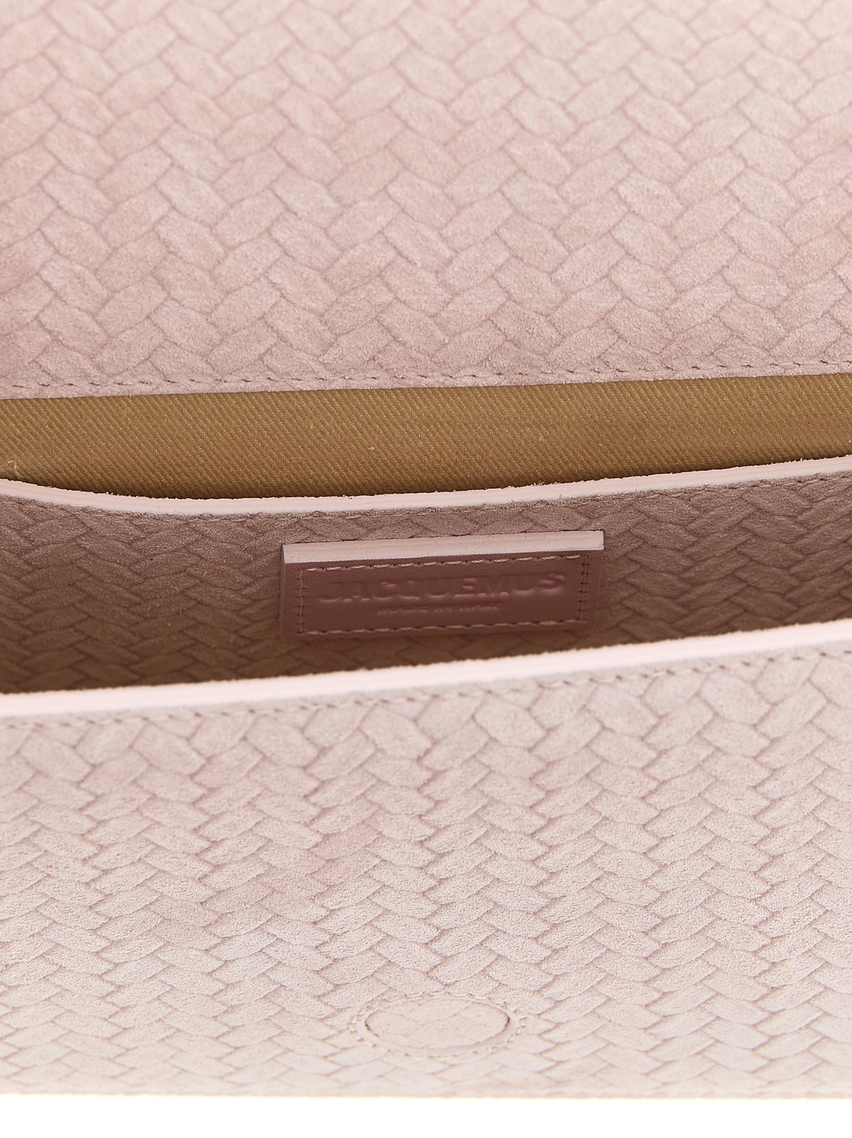 Jacquemus Le Bambino Long Flap Bag - Light Pink Suede Leather