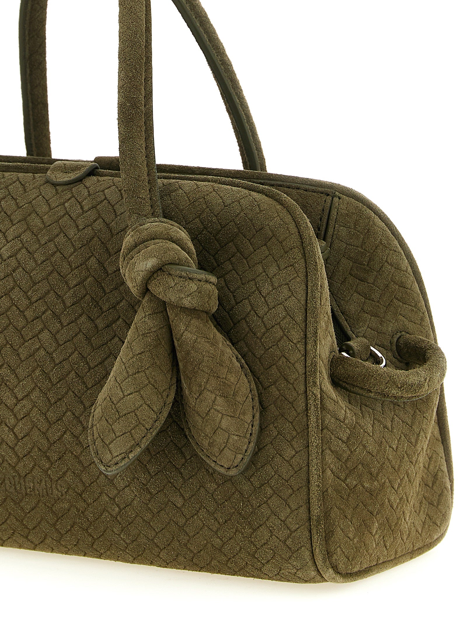 Jacquemus Le Petit Turismo Bowling Bag - Khaki Suede