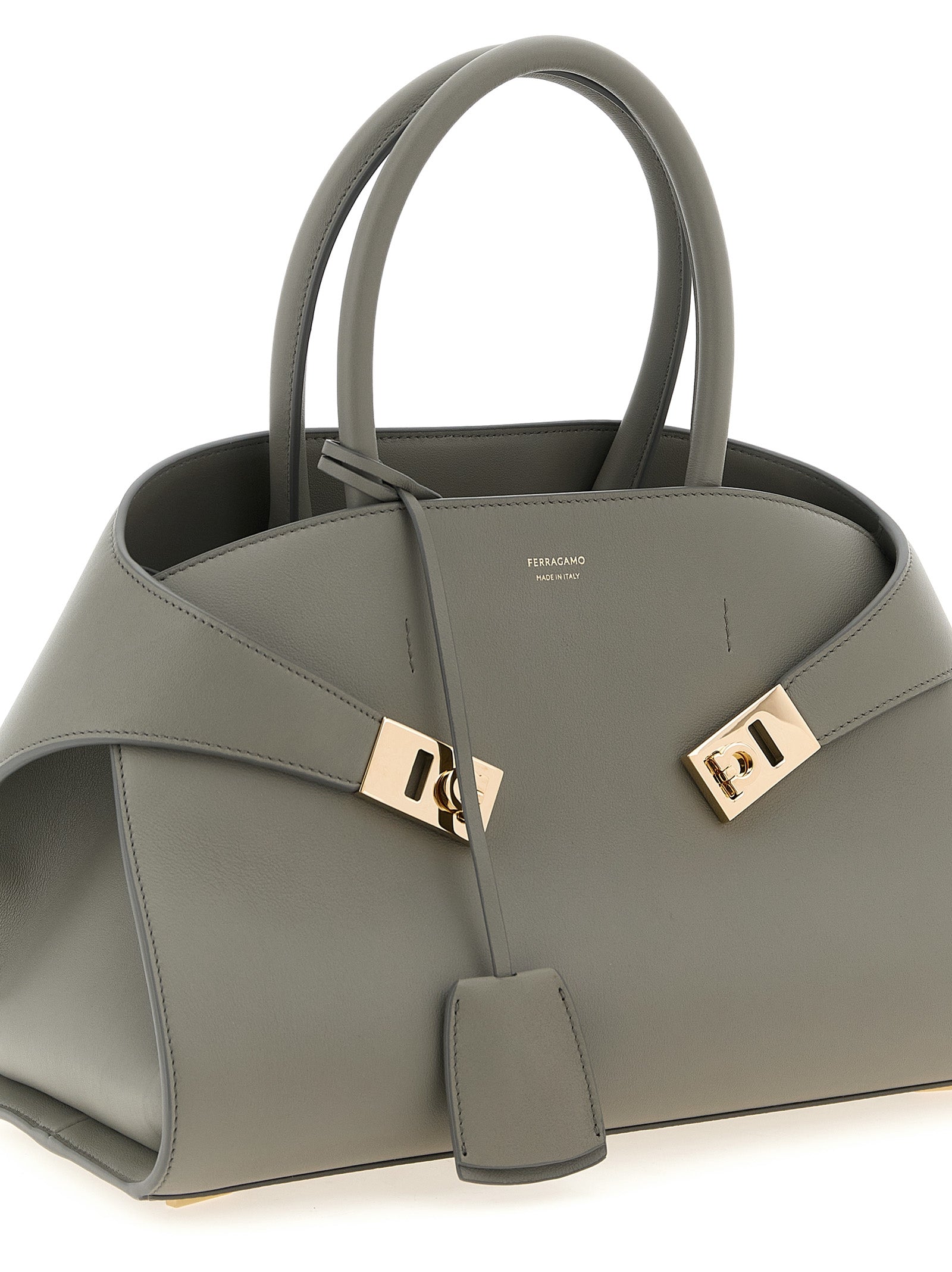 Ferragamo Hug Medium Handbag - Ash Grey