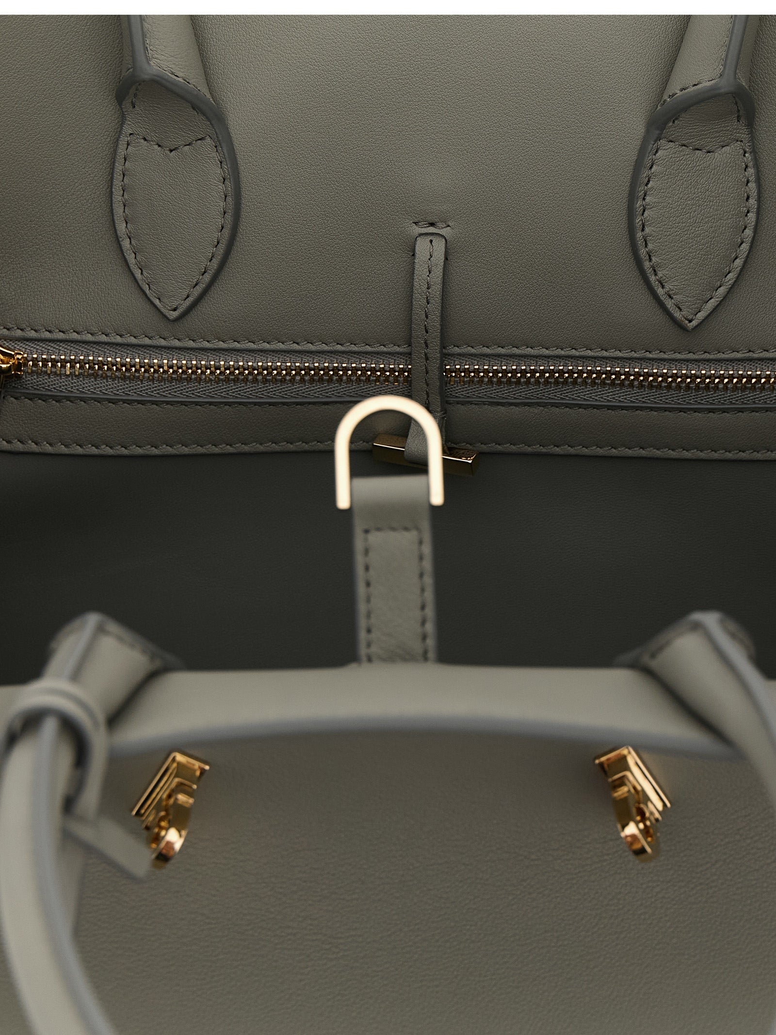 Ferragamo Hug Medium Handbag - Ash Grey