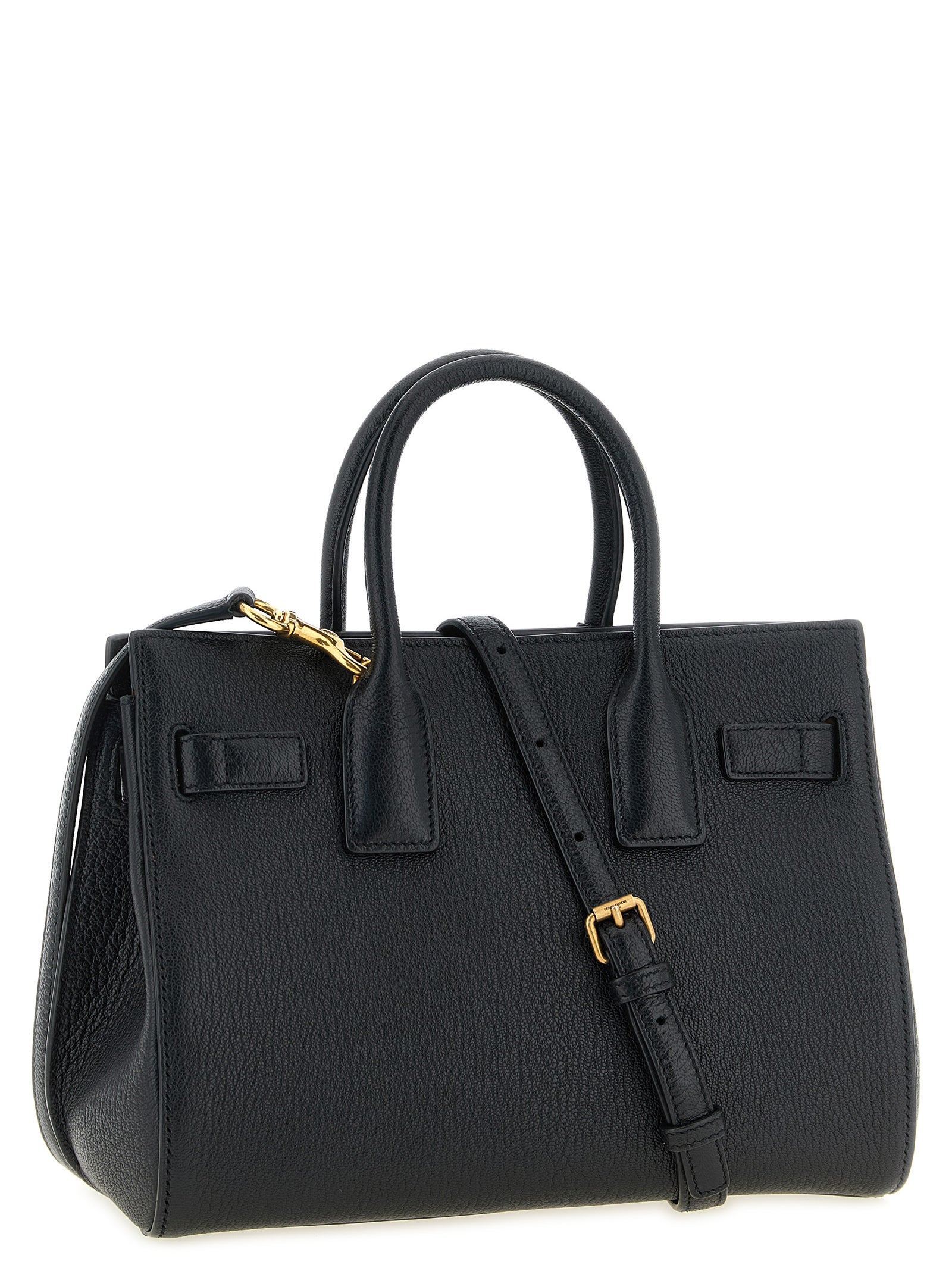 Saint Laurent Sac de Jour Large in Grained Leather - Black