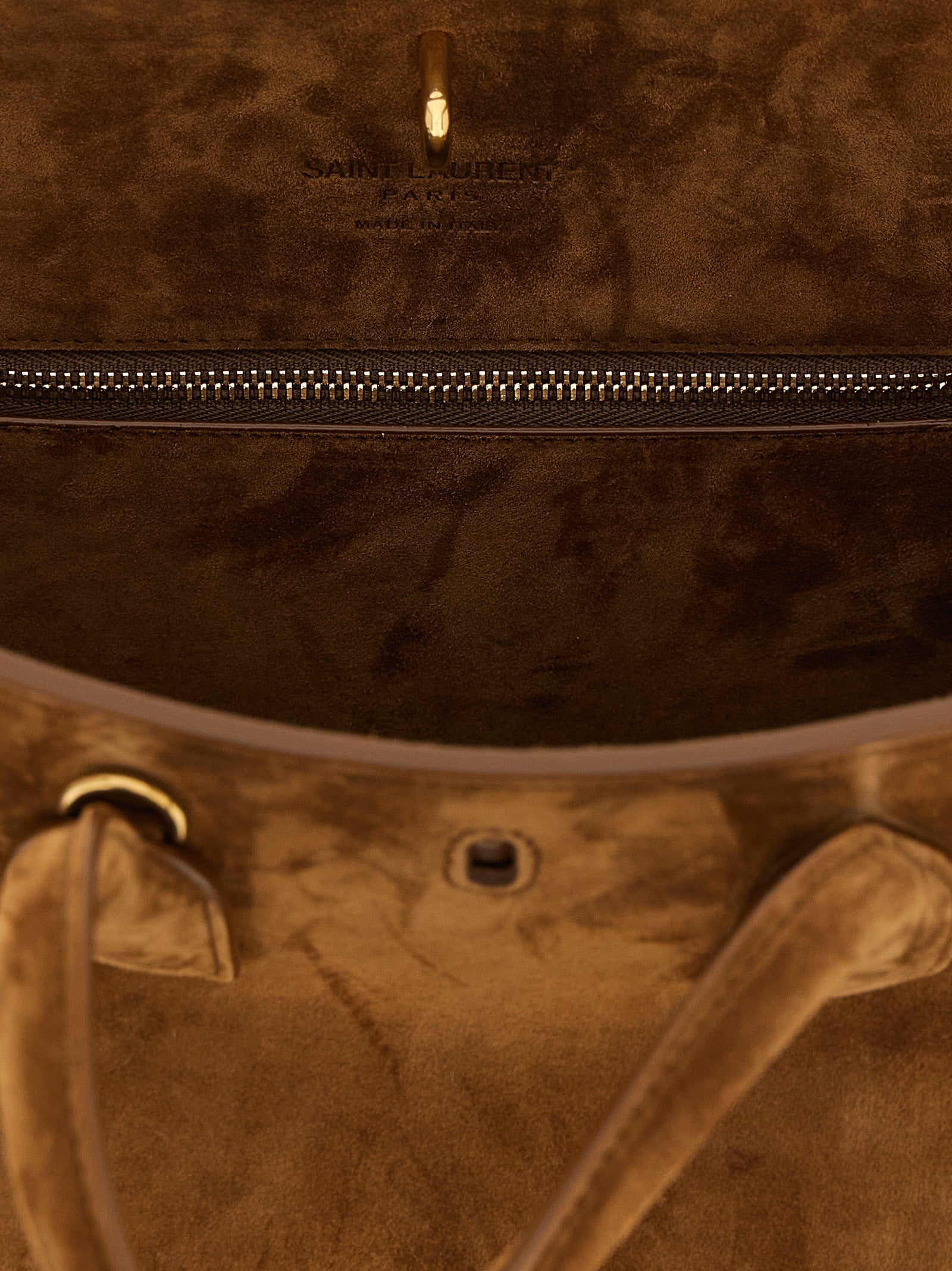 Saint Laurent Sac de Jour Small in Suede - Caramel Cognac