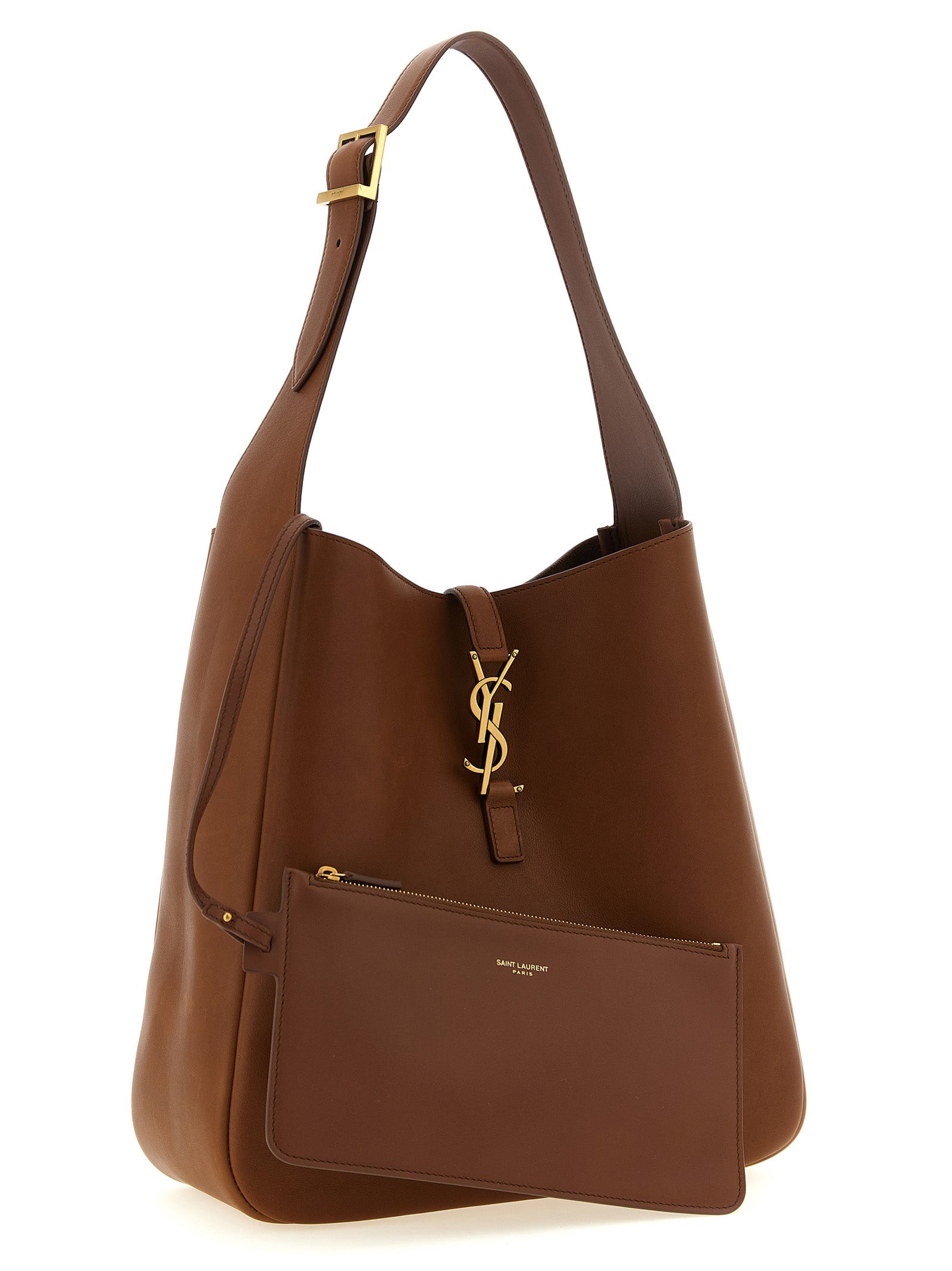 Saint Laurent Le 5 À 7 Large Hobo - Toasted Brown