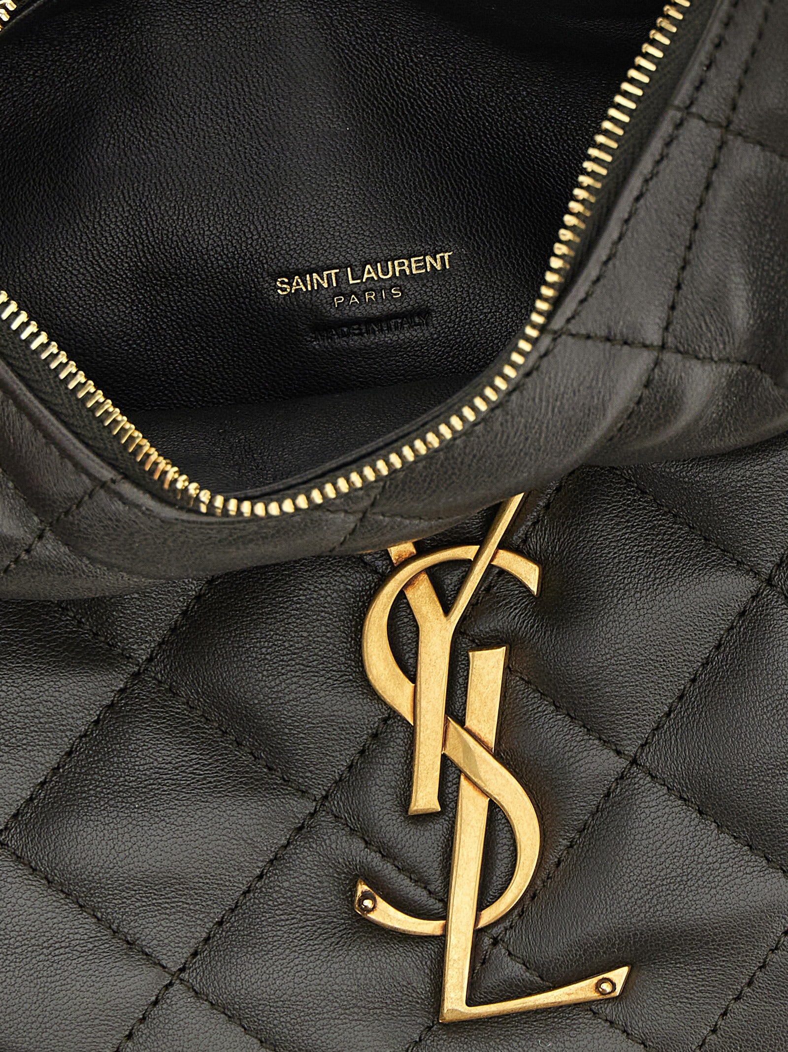 Saint Laurent Icarino in Quilted Nappa - Urban Grey