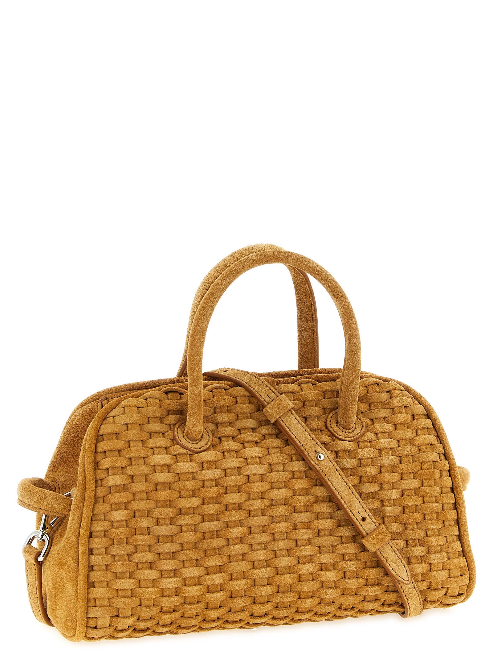 Jacquemus Le Petit Turismo Bowling Bag - Camel Suede