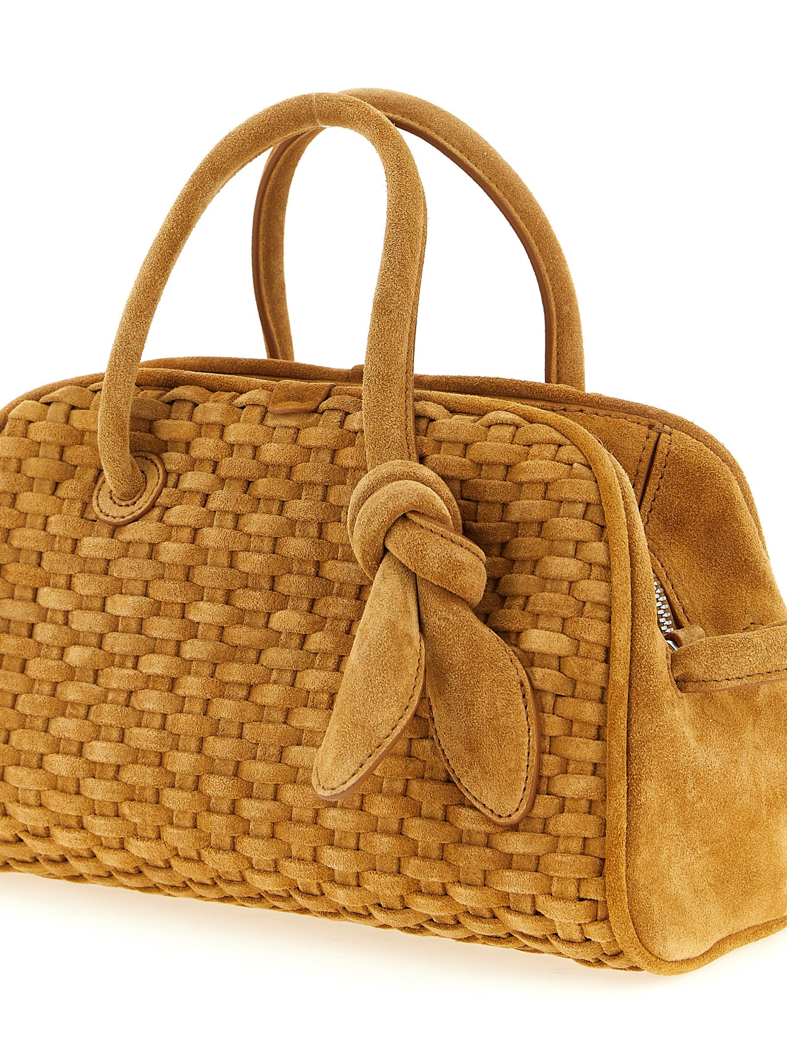 Jacquemus Le Petit Turismo Bowling Bag - Camel Suede