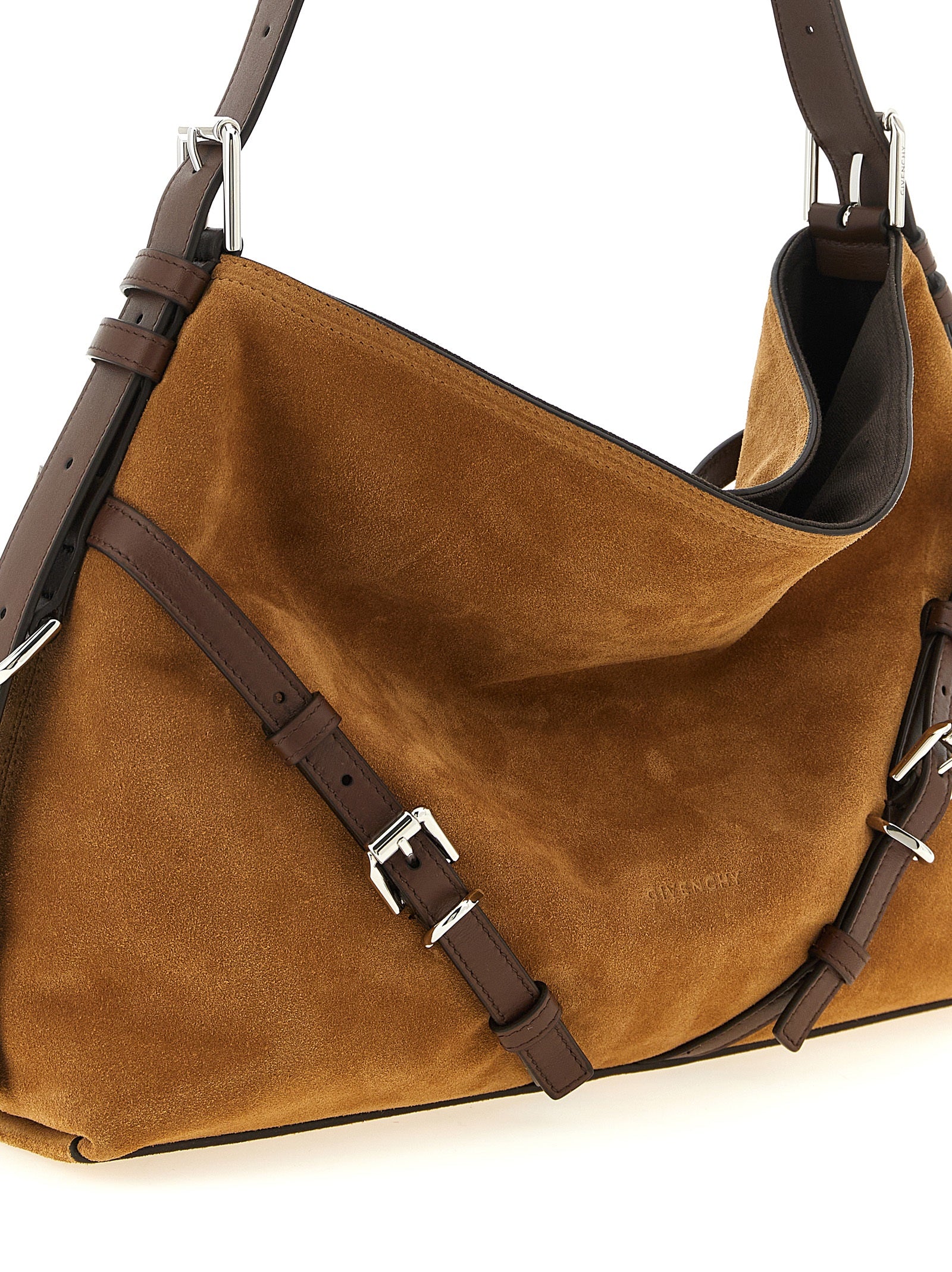Givenchy Medium Voyou Bag - Brown Suede and Leather