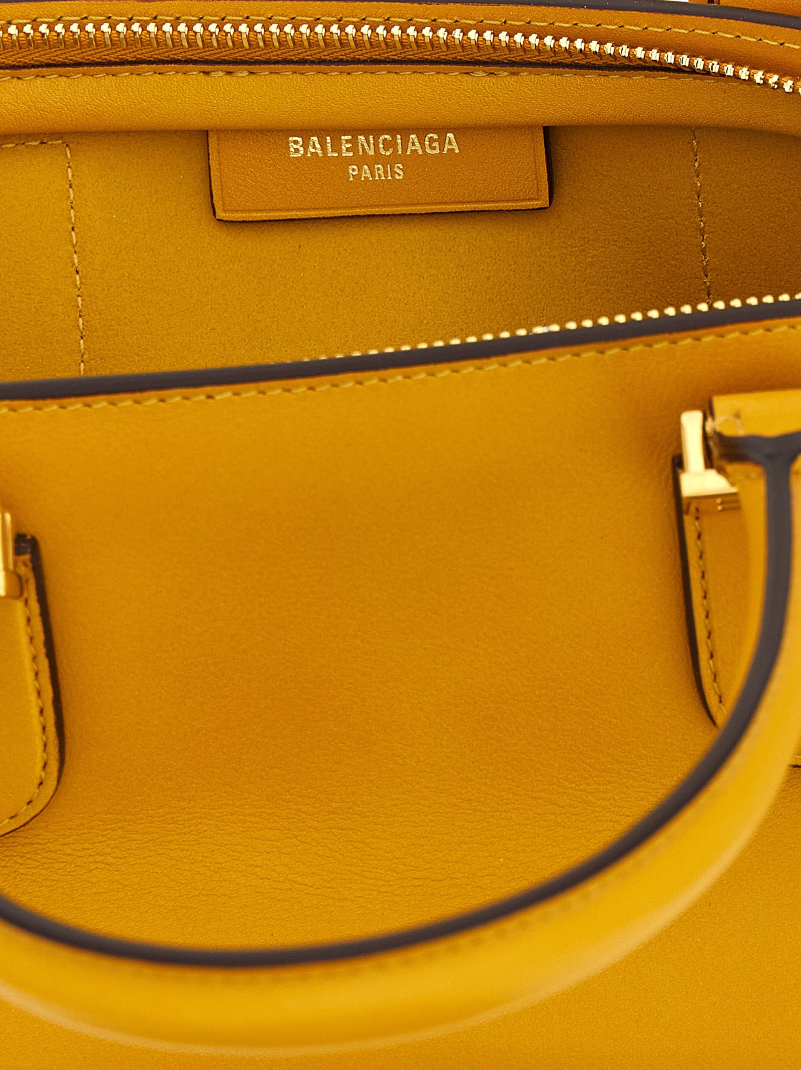 Balenciaga Bolero Bowling Bag Mini - Curry Yellow