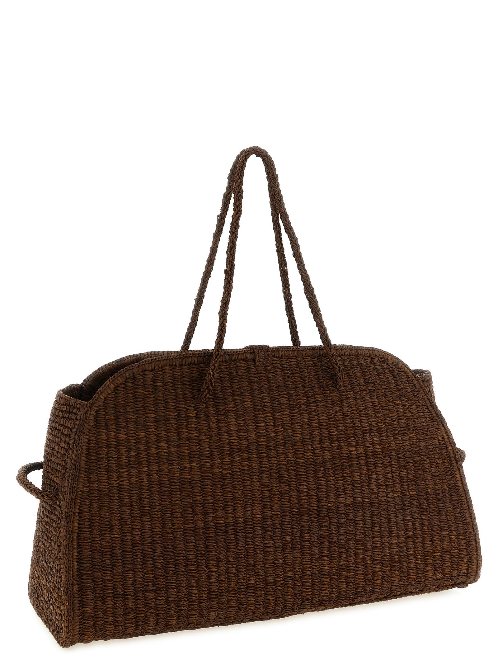 Jacquemus Le Grand Turismo Bowling Bag - Camel Raffia