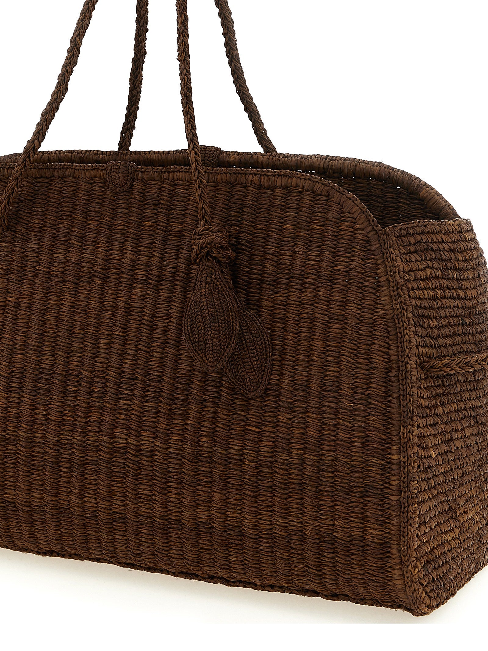 Jacquemus Le Grand Turismo Bowling Bag - Camel Raffia