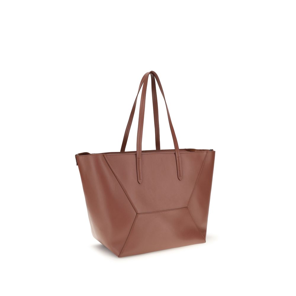 Brunello Cucinelli BC Duo Tote Bag - Firebrick Red Calfskin