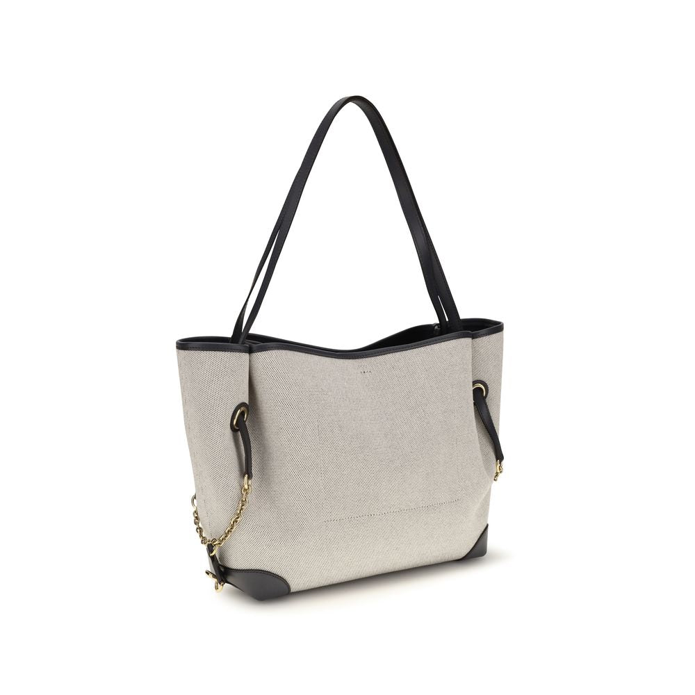 Chloé Clover Double Carry Bag - Canvas Black Navy