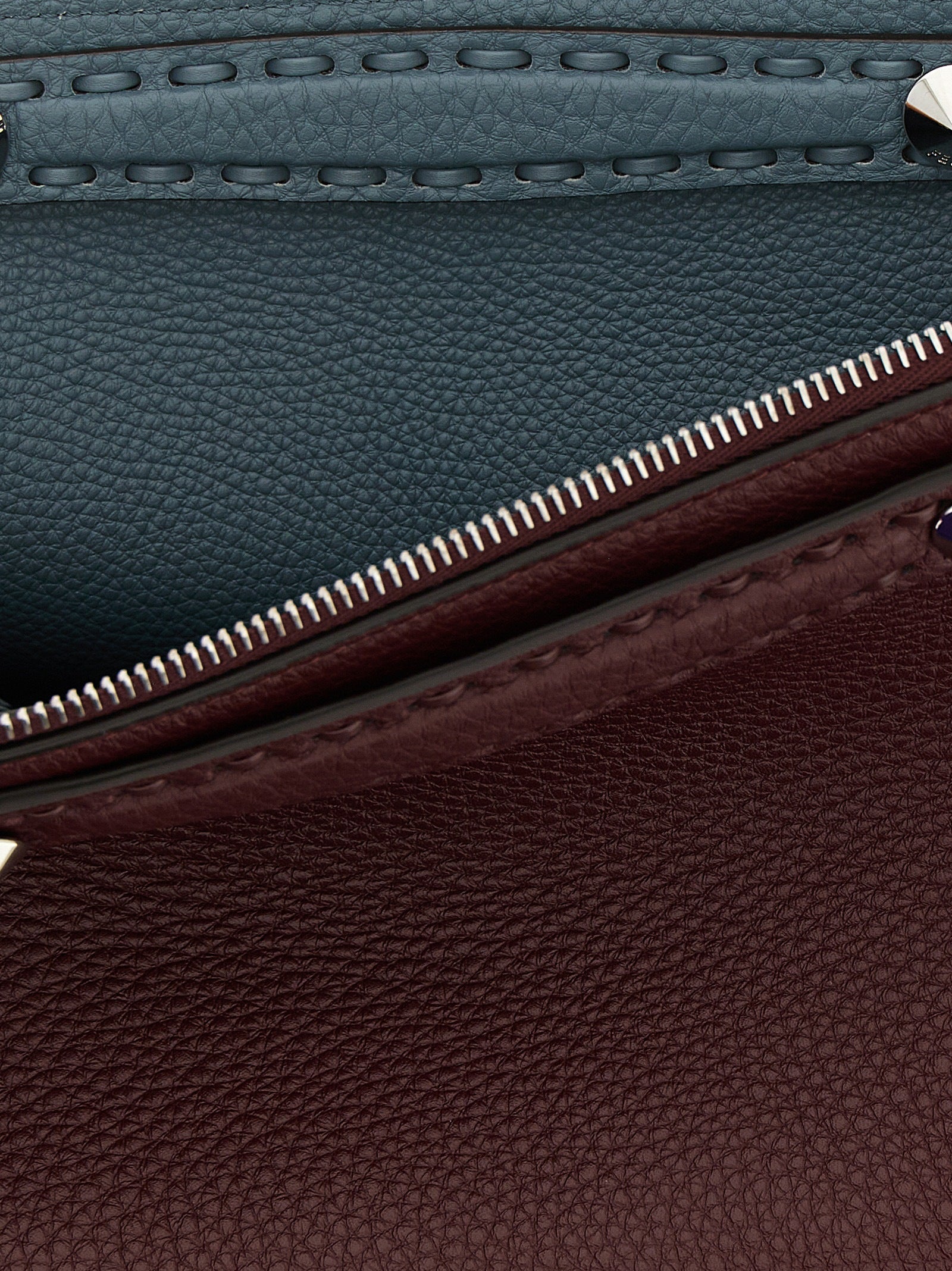 Fendi By The Way Selleria Medium - Burgundy & Mercury Blue