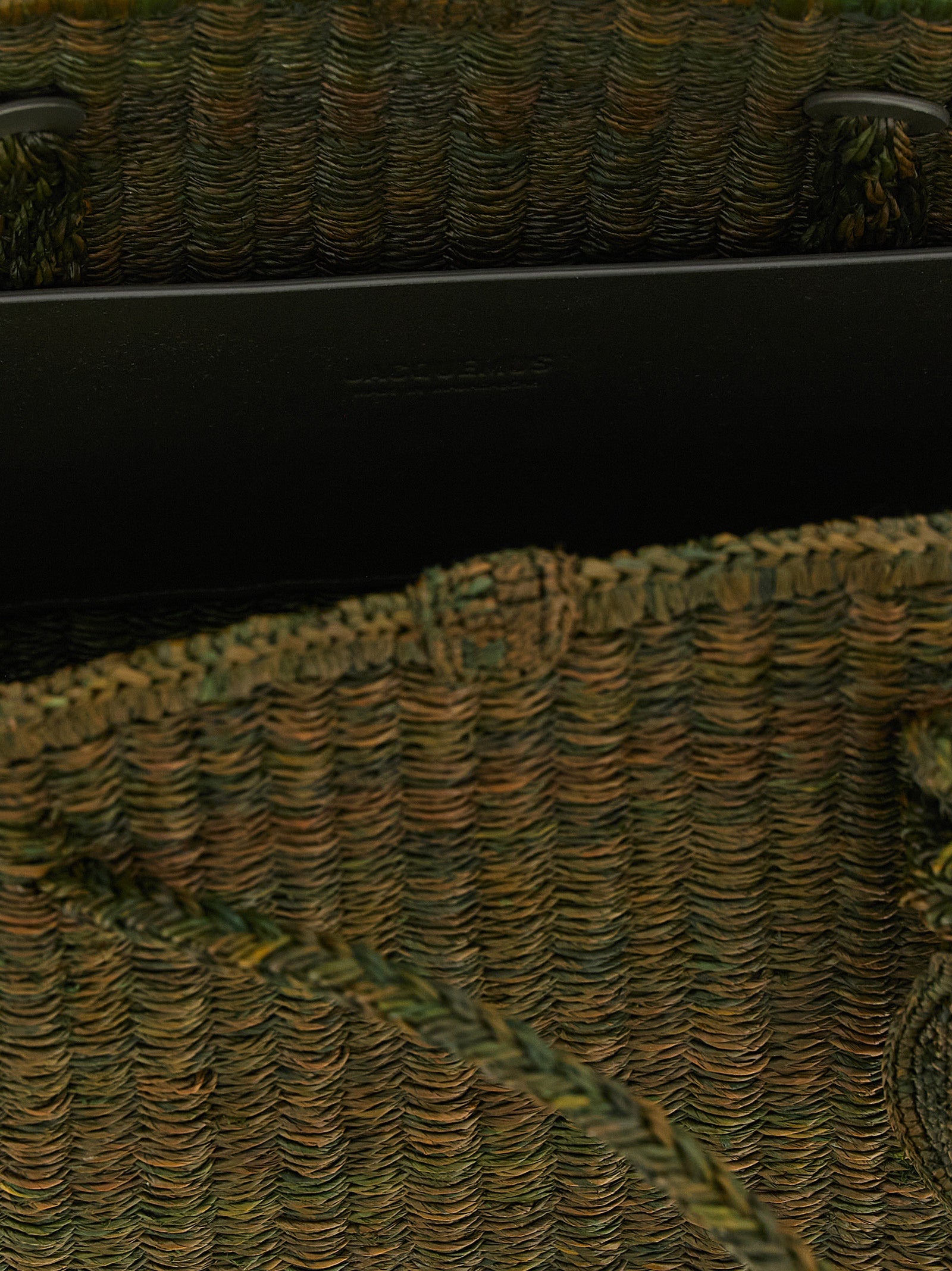 Jacquemus Le Turismo Bowling Bag - Dark Green Raffia