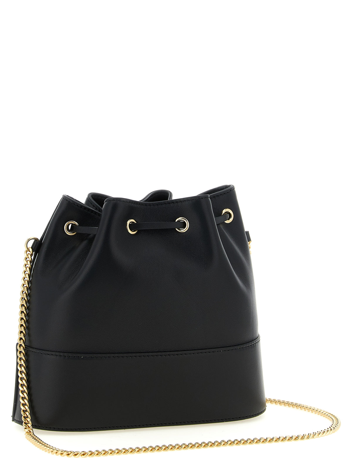 Valentino Garavani VLogo Signature Mini Bucket Bag - Black Nappa Leather