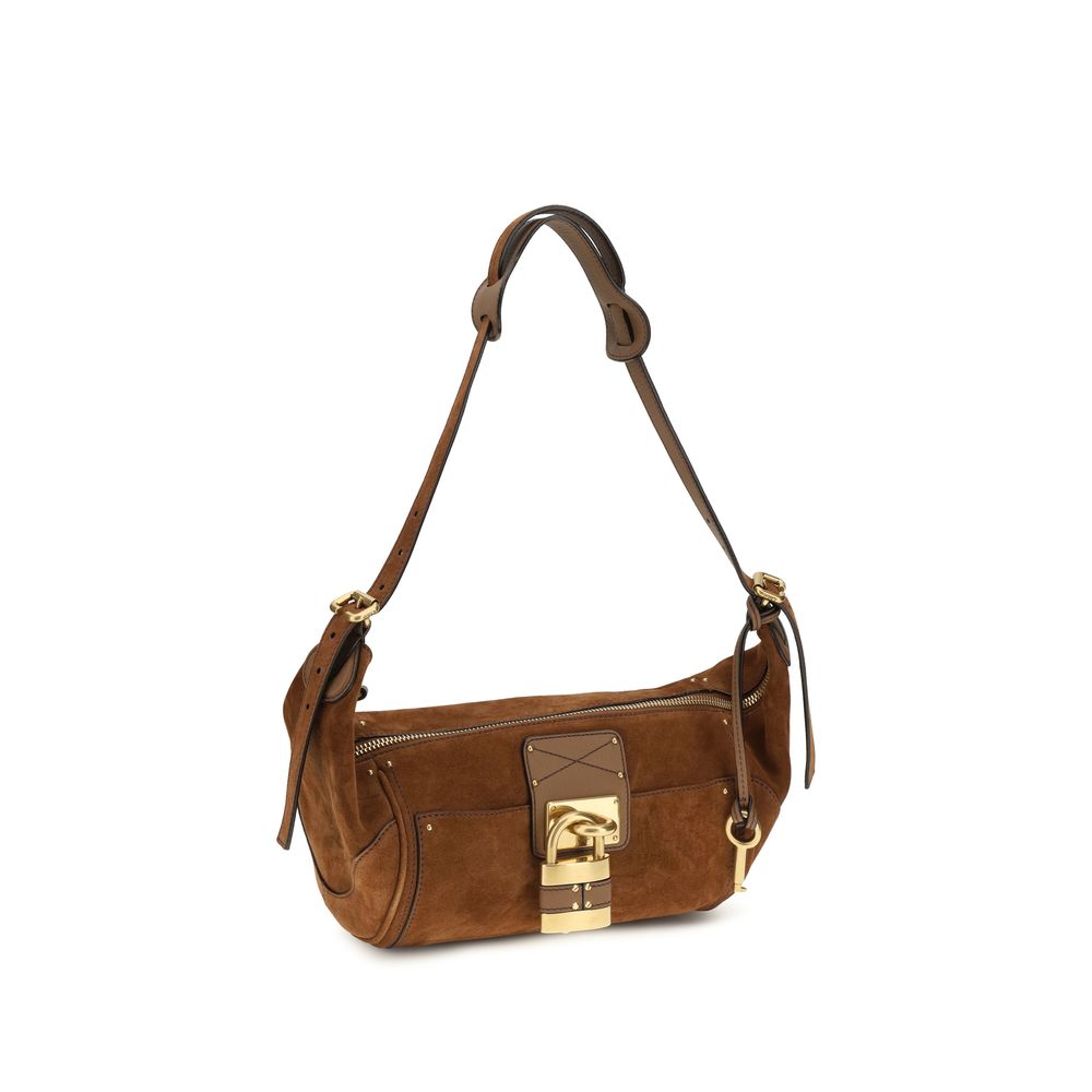 Chloé Paddington Crossbody Bag - Vintage Brown Suede Leather