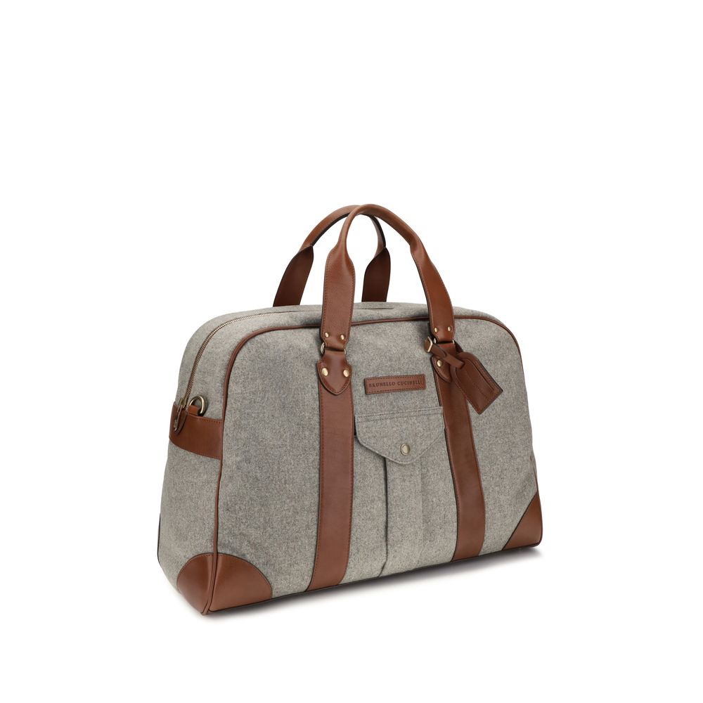 Brunello Cucinelli Street Bag - Medium Grey