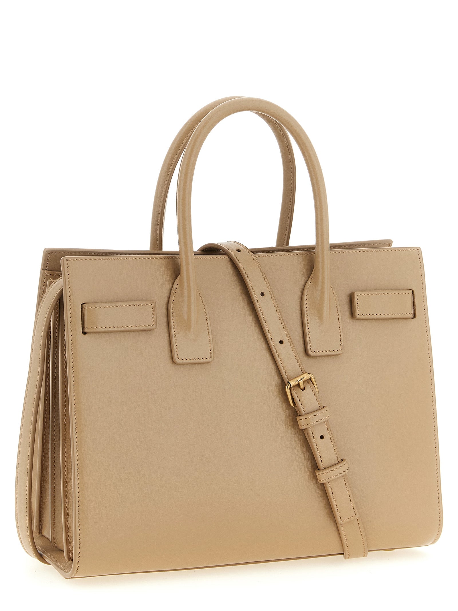 Saint Laurent Sac De Jour Baby - Beige Grained Leather