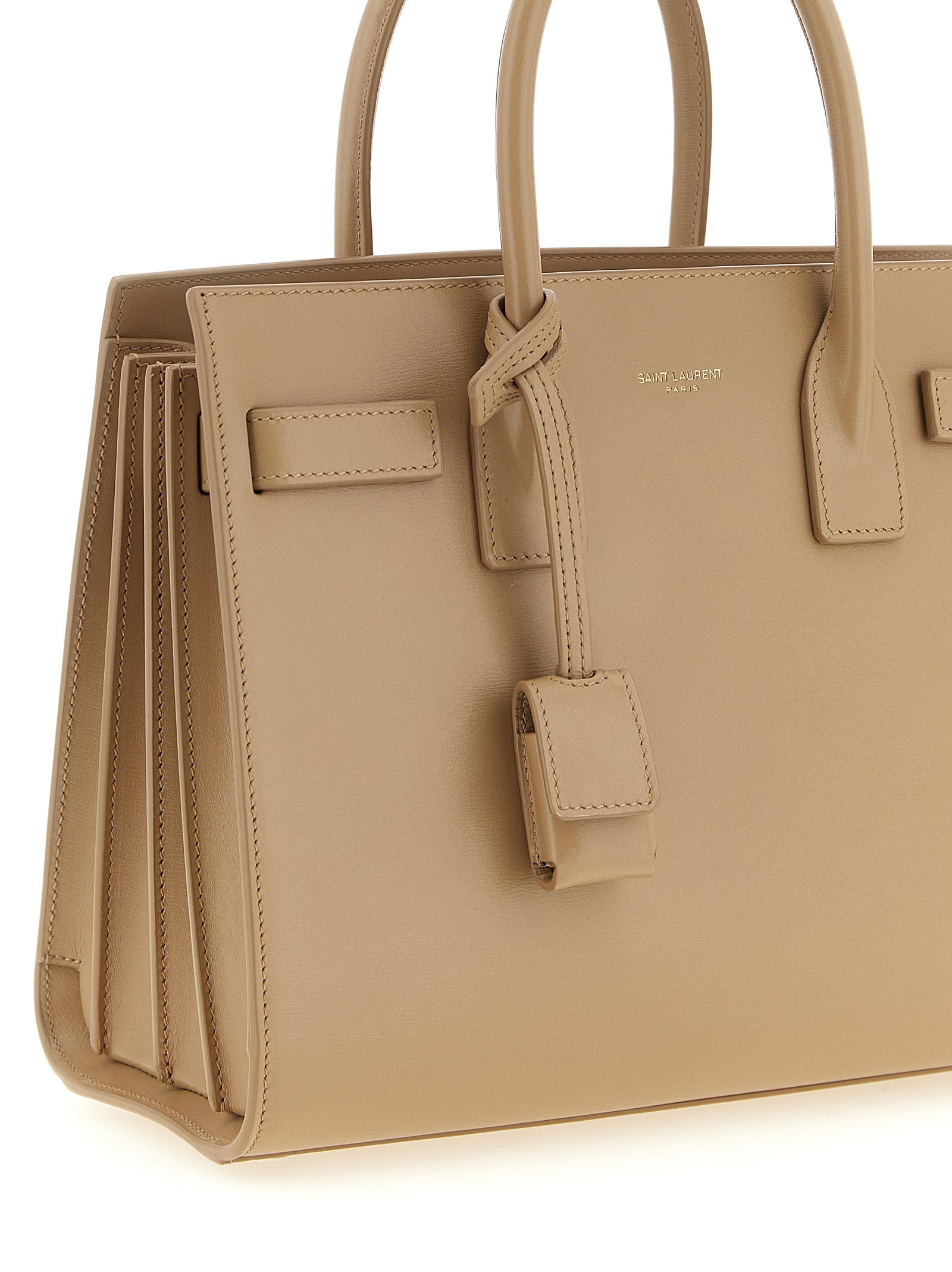 Saint Laurent Sac De Jour Baby - Beige Grained Leather