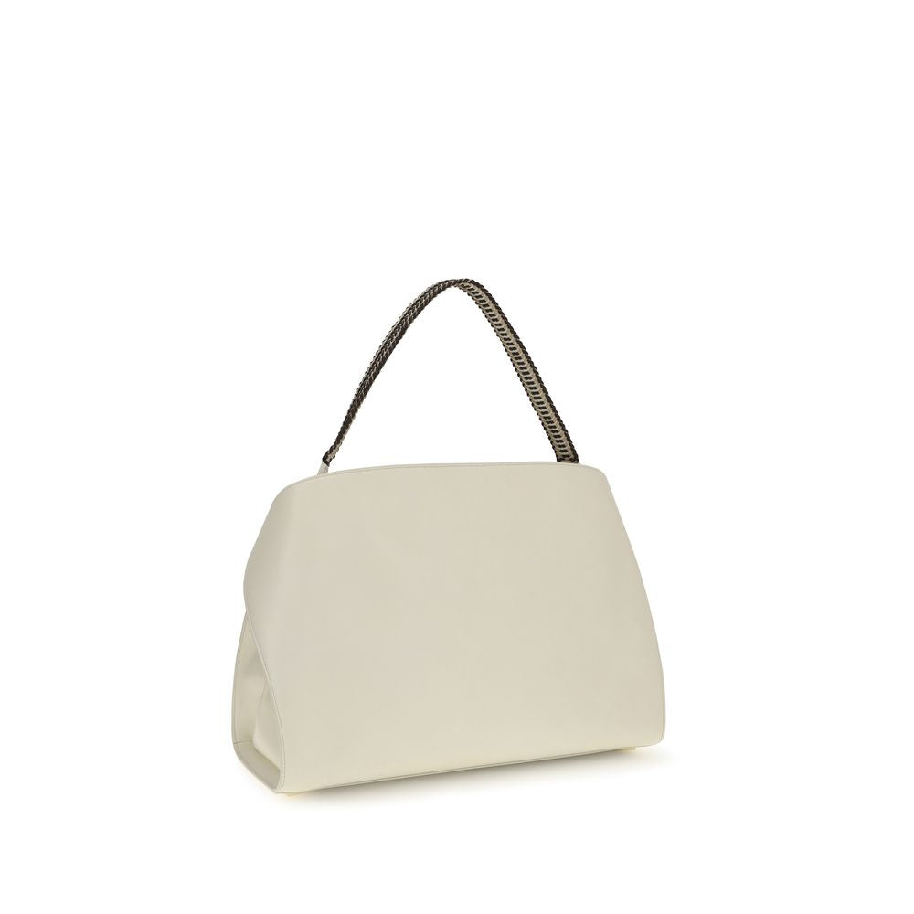Ferragamo Hug Large Soft Shoulder Bag - Mascarpone / Testa di Moro