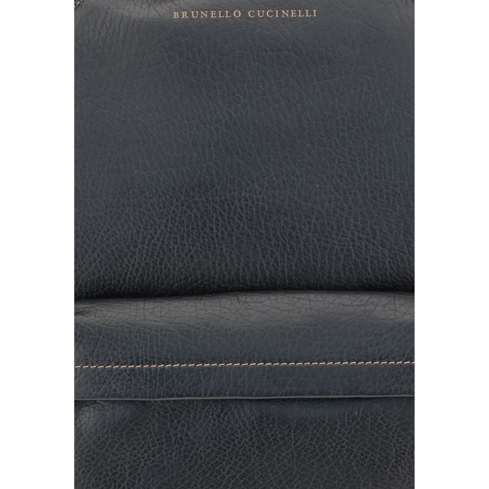 Brunello Cucinelli Travel Backpack - Black Calfskin