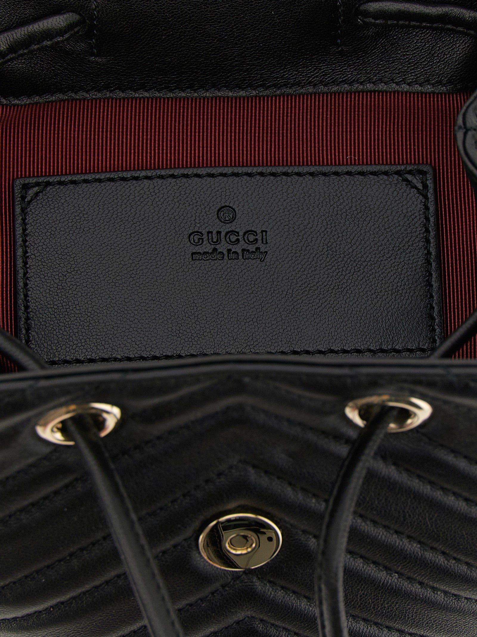Gucci GG Marmont Mini Backpack - Black Nappa Leather