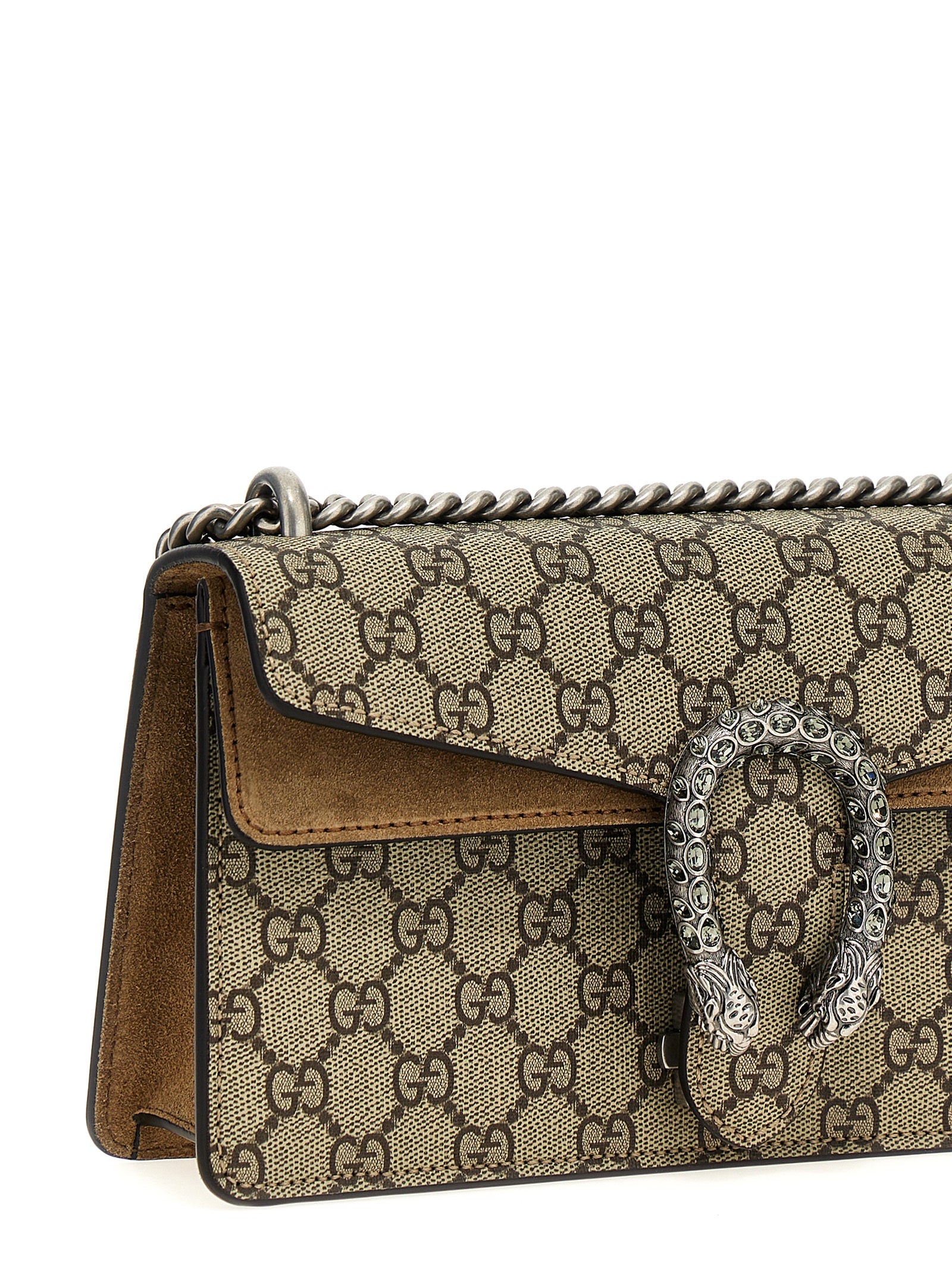 Gucci Dionysius Medium Shoulder Bag - Brown Coated GG Canvas