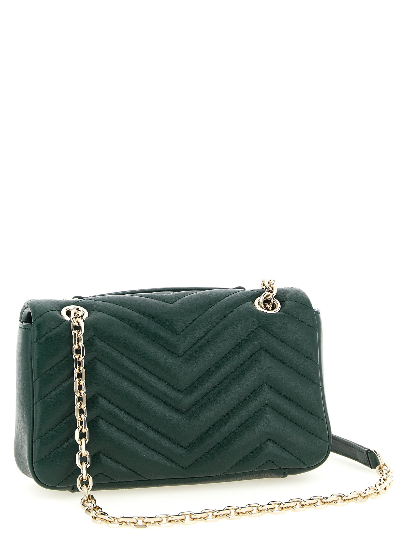 Gucci GG Marmont Small Shoulder Bag - Green Leather