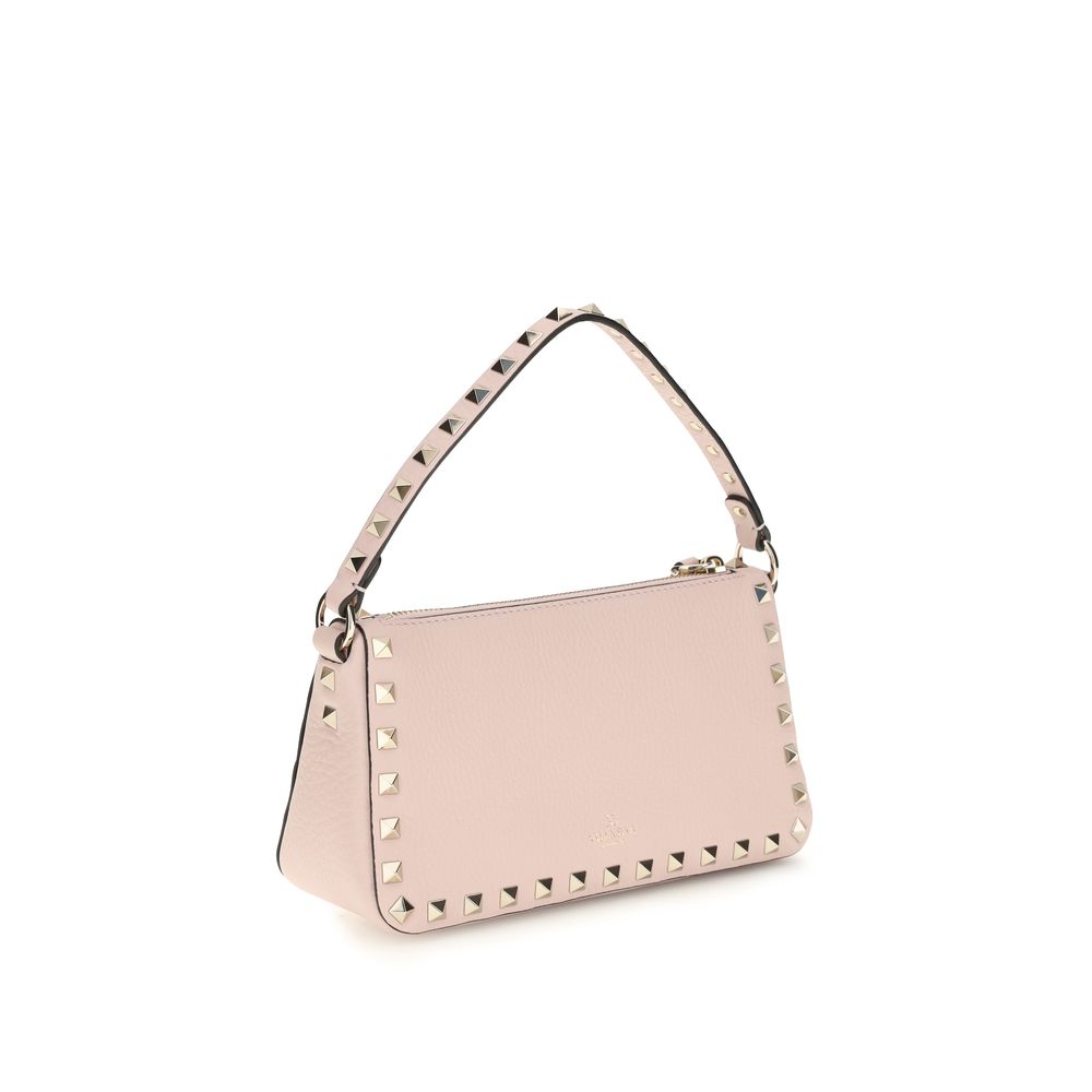 Valentino Garavani Rockstud Small Crossbody Bag - Pink Grained Calfskin