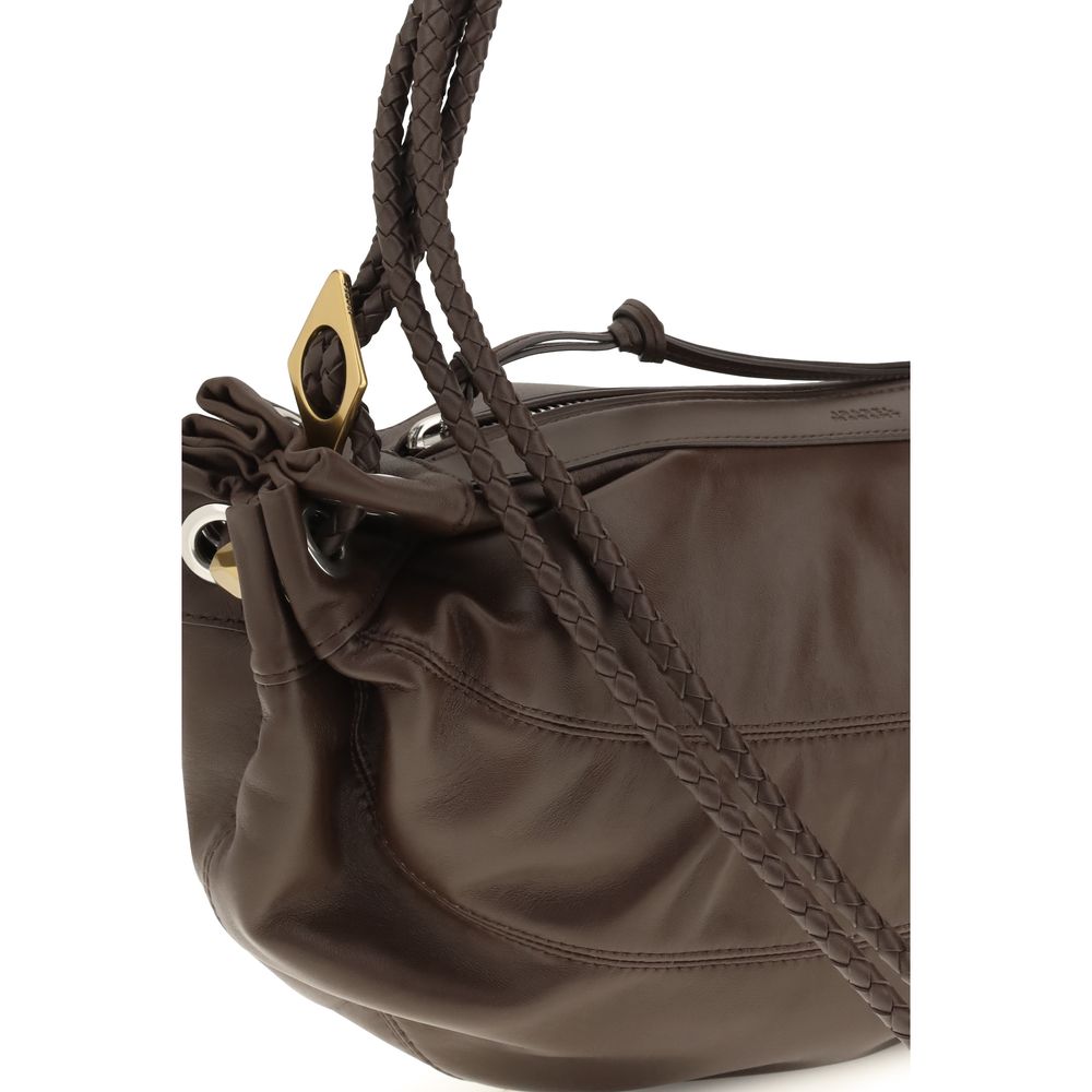 Isabel Marant Maia Medium Lambskin Leather Shoulder Bag - Chocolate Brown