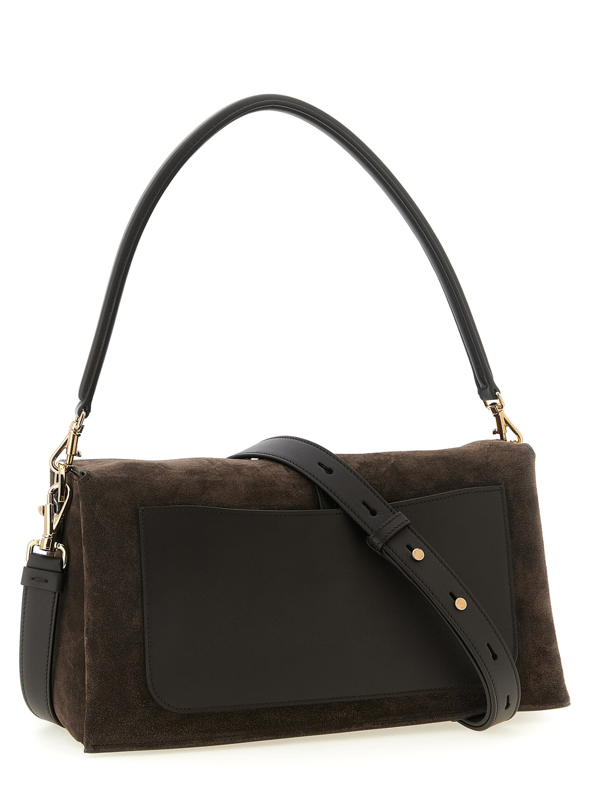 Tod's T Timeless Small Flap Bag - Brown Suede