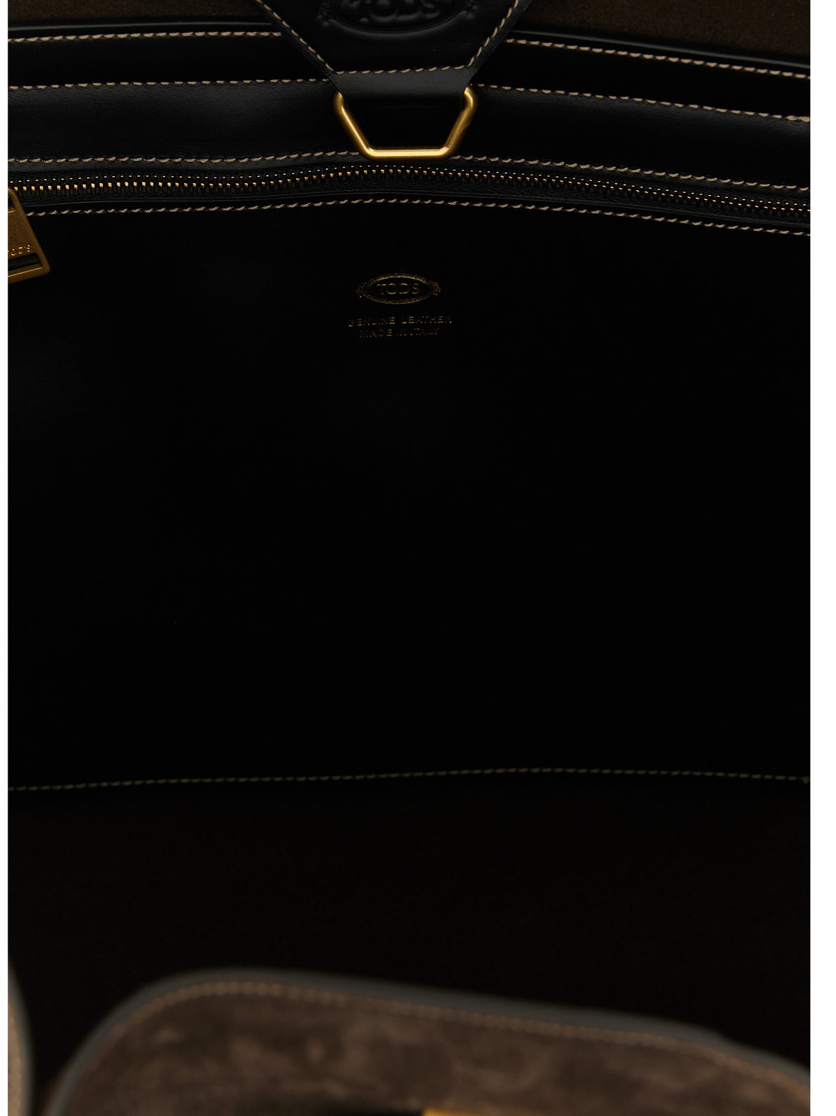Tod's T Signature Medium Shopping Bag - Brown Suede