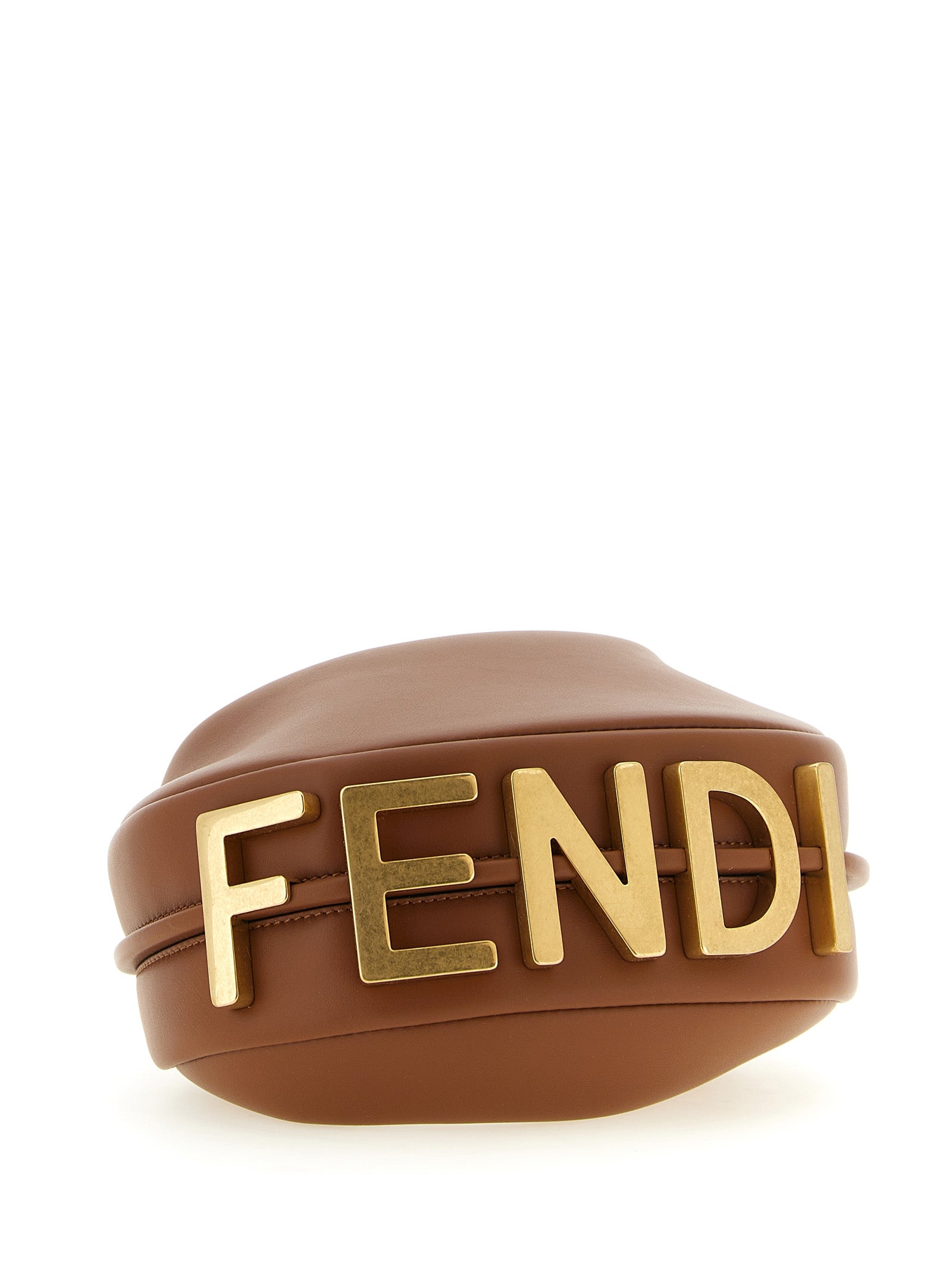 Fendi Fendigraphy Mini - Sellier Brown Leather