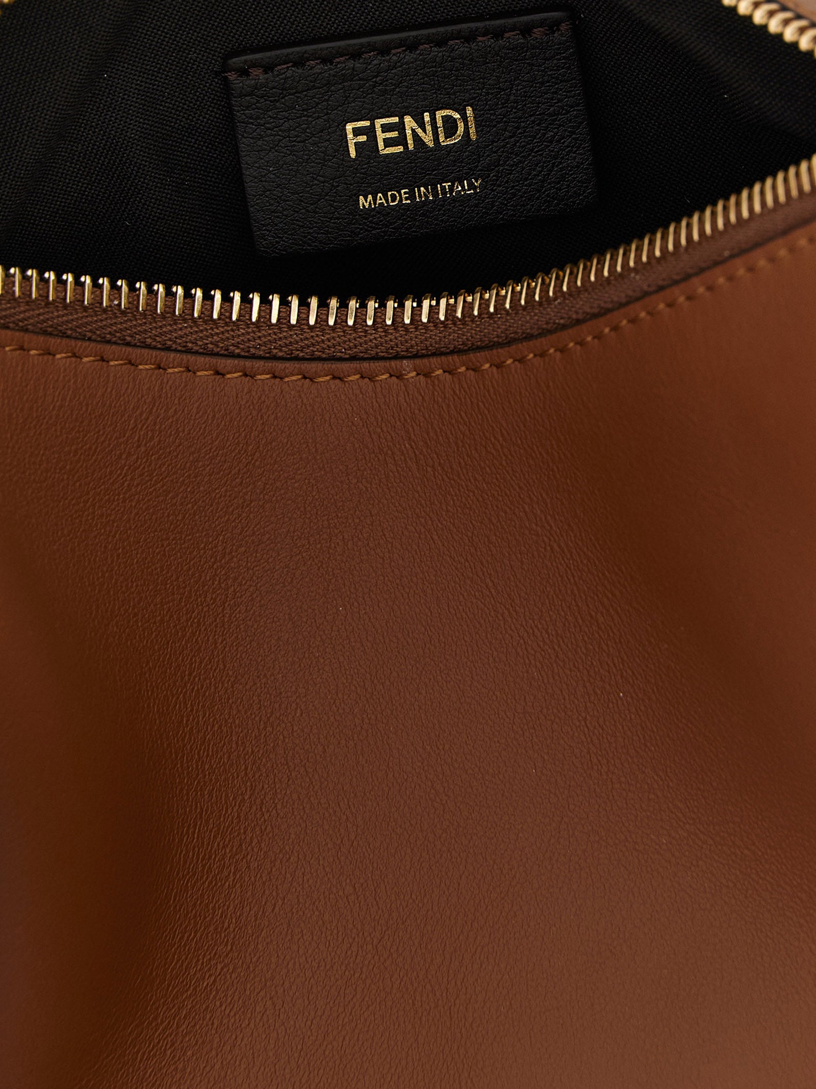 Fendi Fendigraphy Mini - Sellier Brown Leather