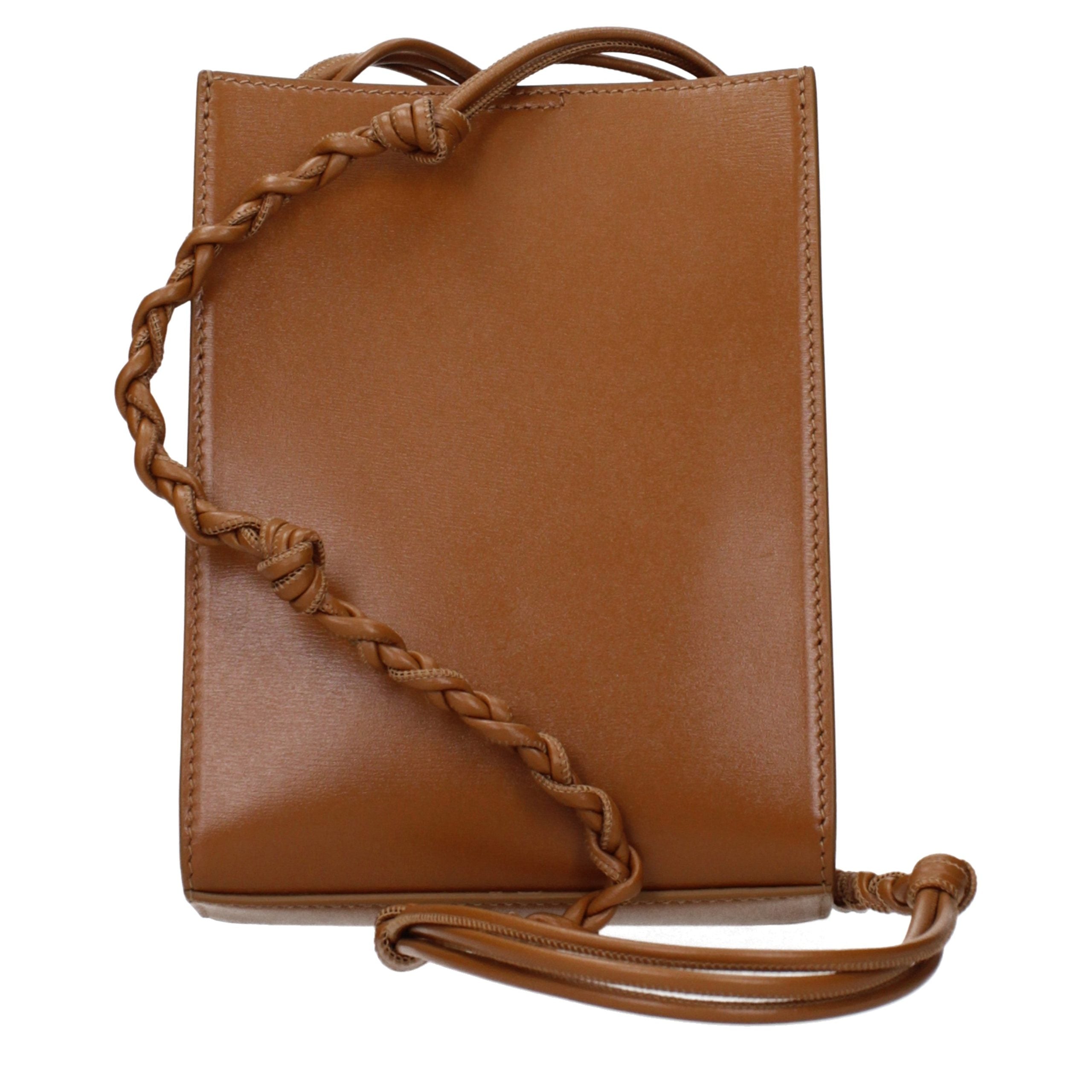 Jil Sander Tangle Small Shoulder Bag - Tan Brown