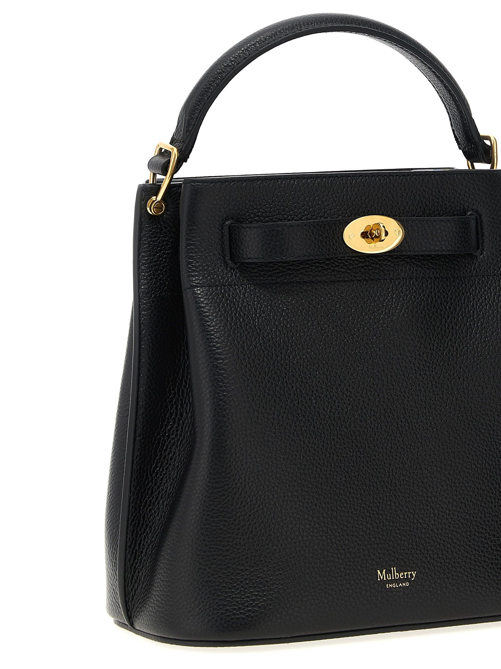 Mulberry Islington Small Bucket Bag - Black Classic Grain
