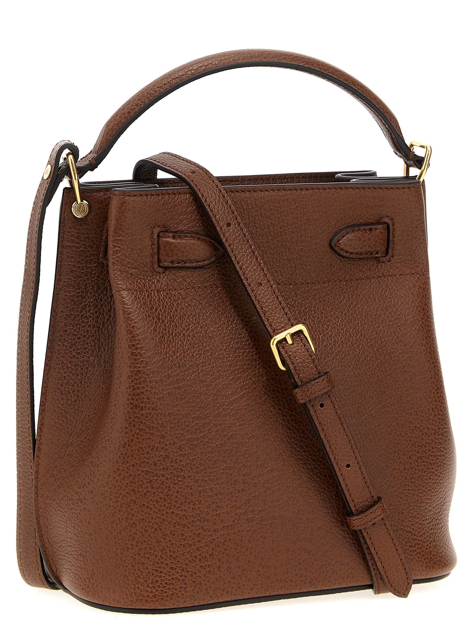 Mulberry Islington Small Bucket Bag - Oak Two-Tone Classic Grain