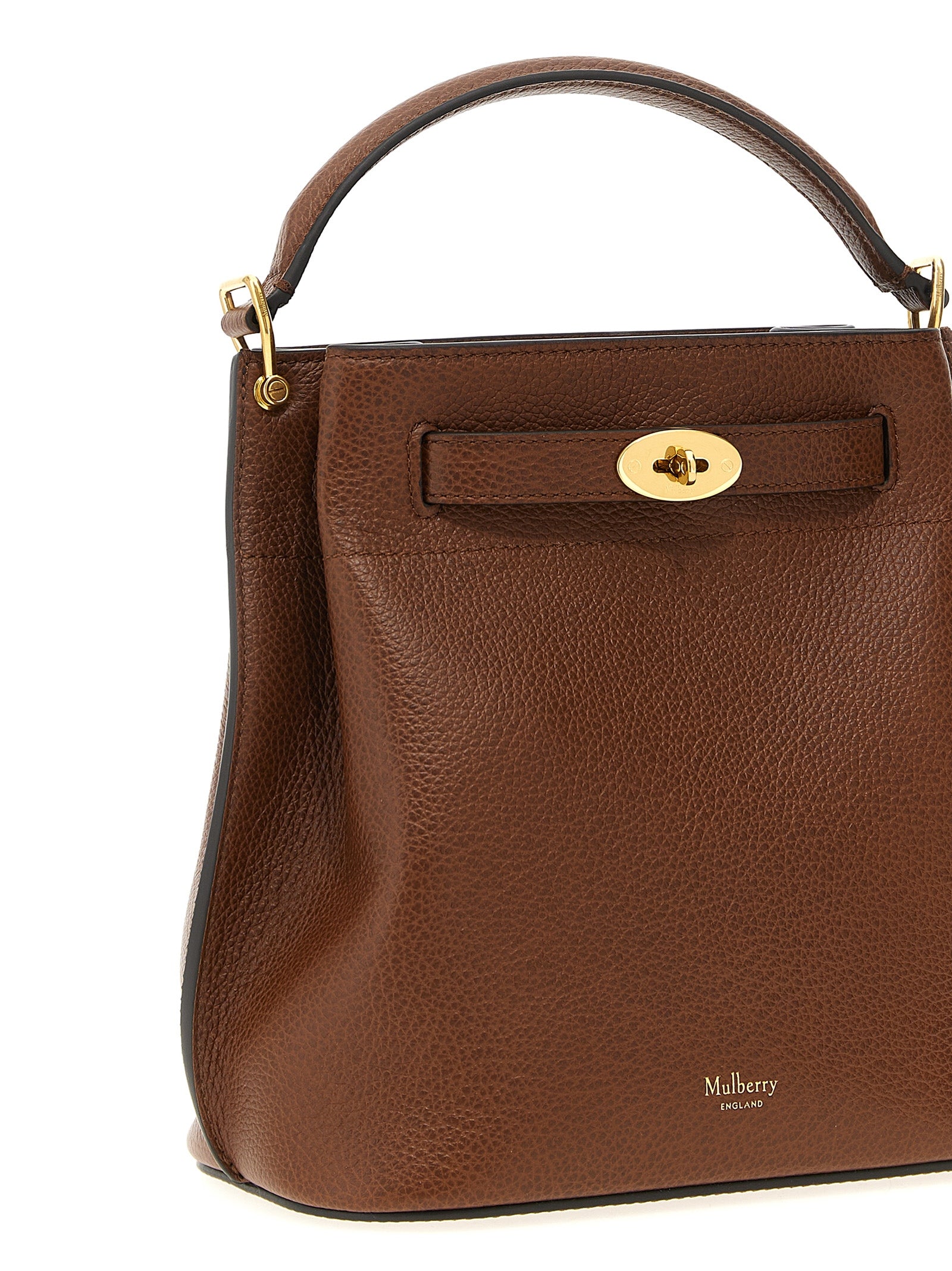 Mulberry Islington Small Bucket Bag - Oak Two-Tone Classic Grain