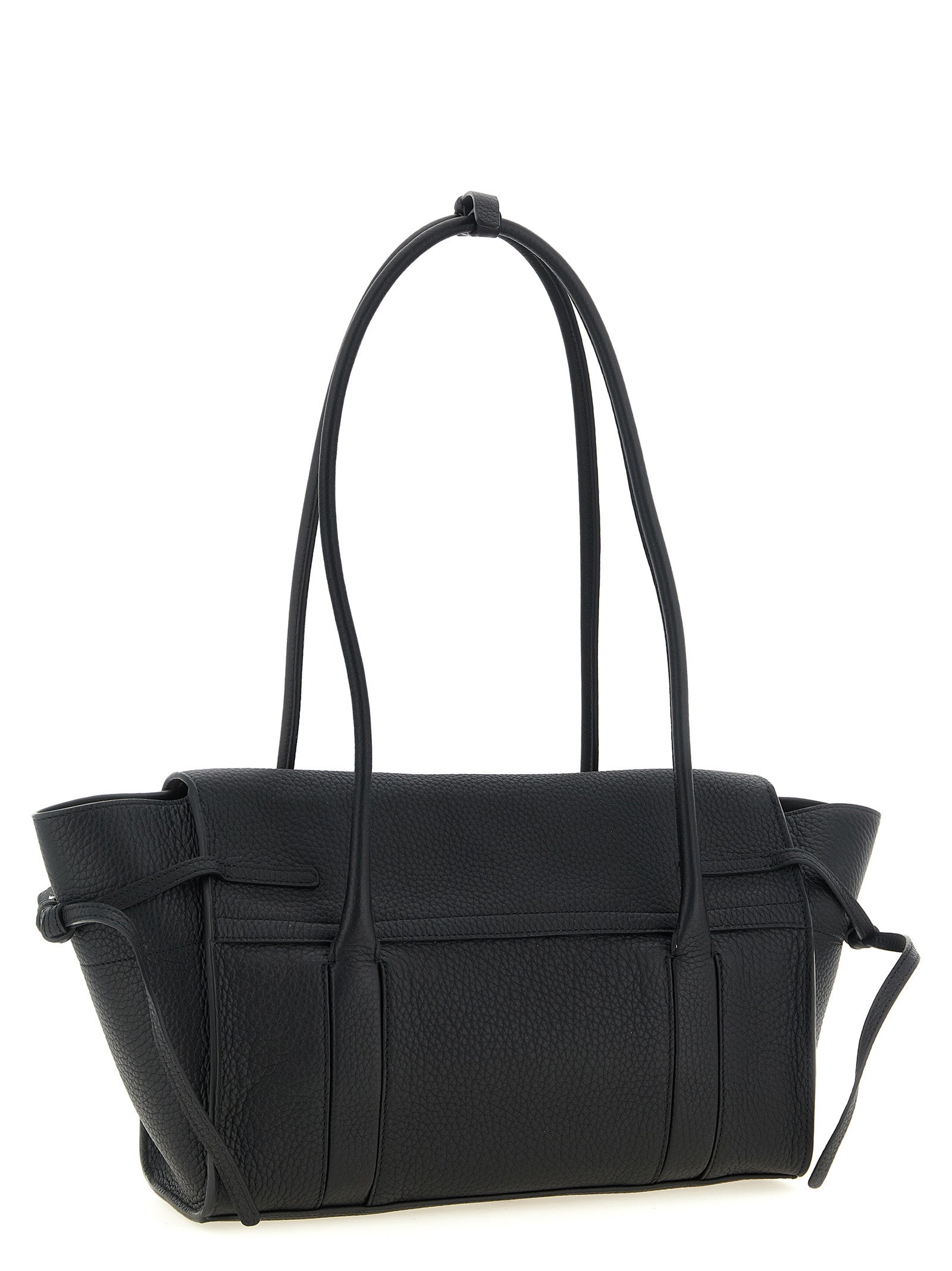 Mulberry Small Soft Bayswater - Black Heavy Grain