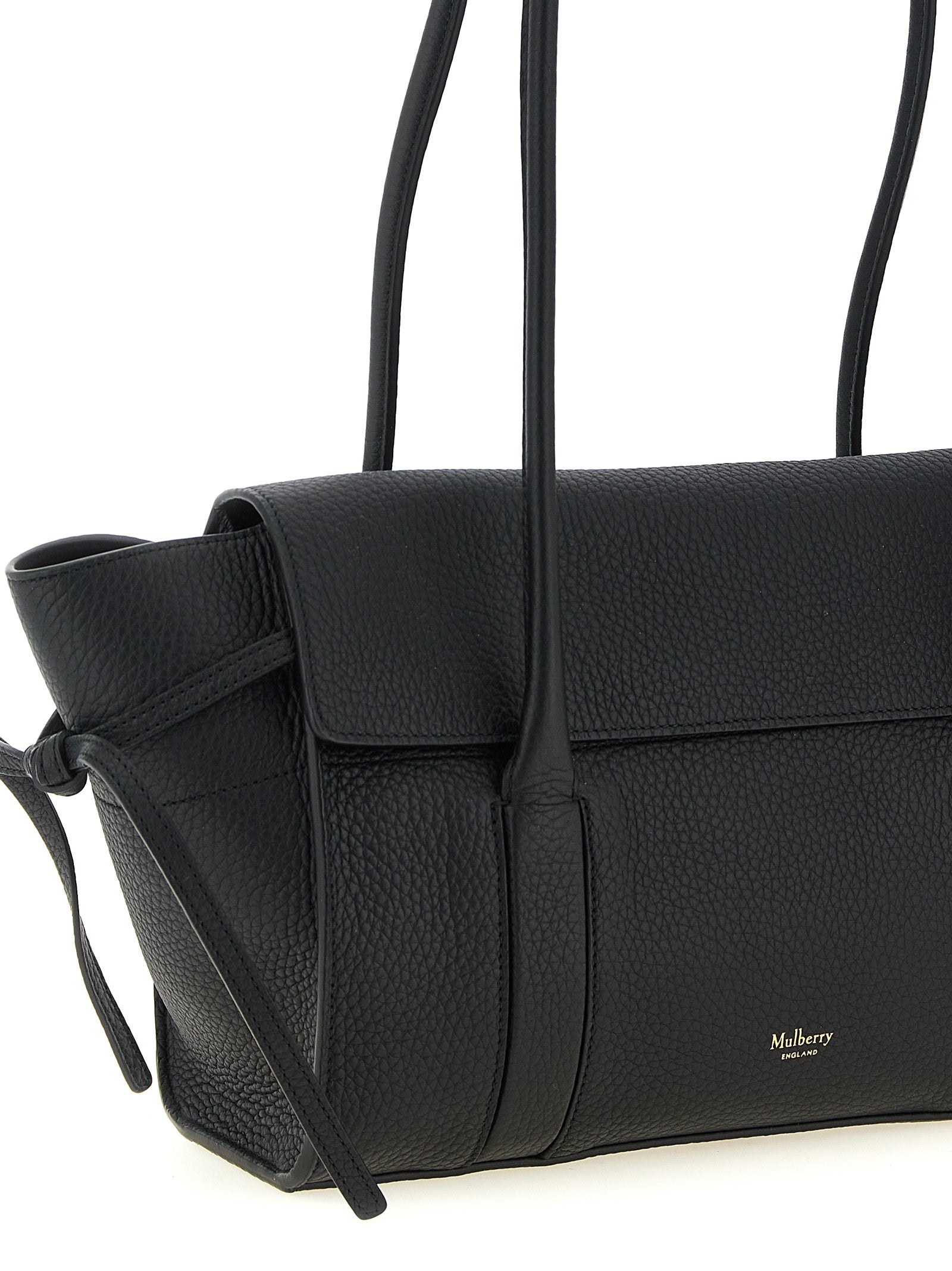 Mulberry Small Soft Bayswater - Black Heavy Grain