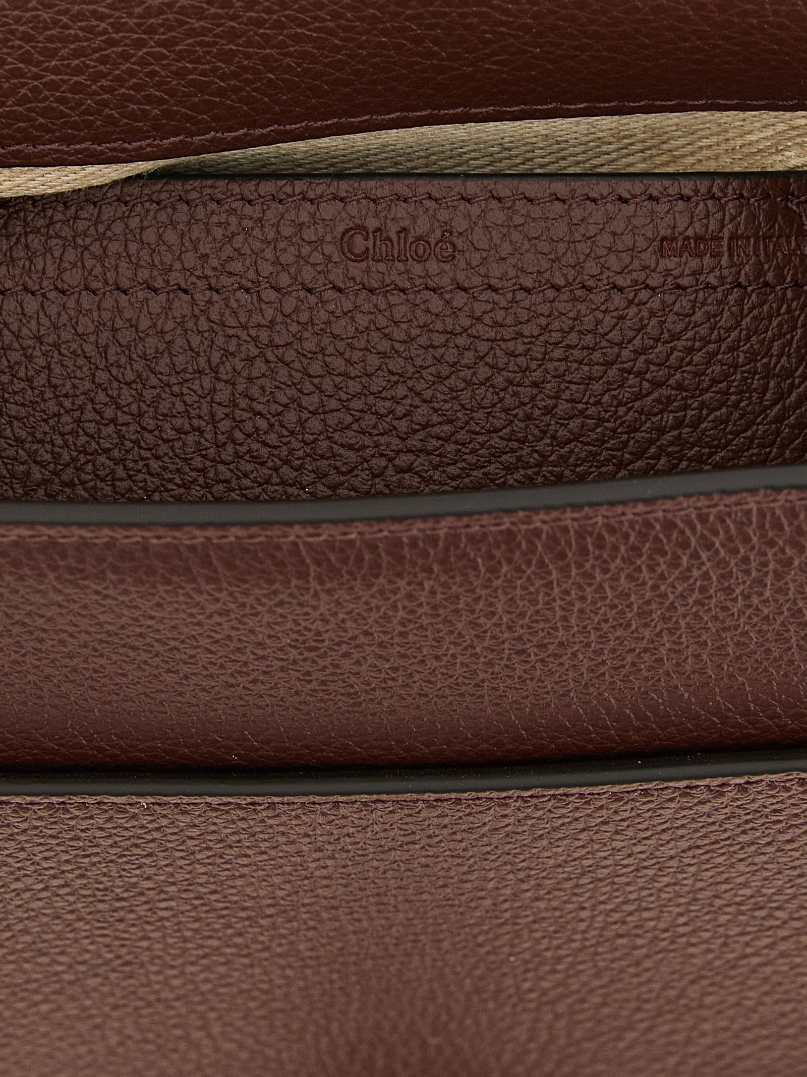Chloé Marcie Small Saddle Bag - Crafty Brown Grained Leather