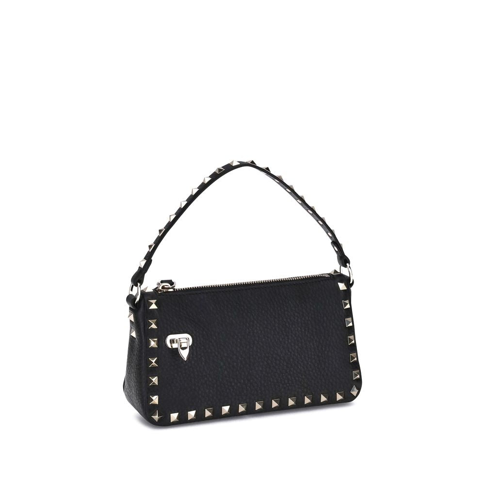 Valentino Garavani Rockstud Small Crossbody Bag - Black Grained Leather