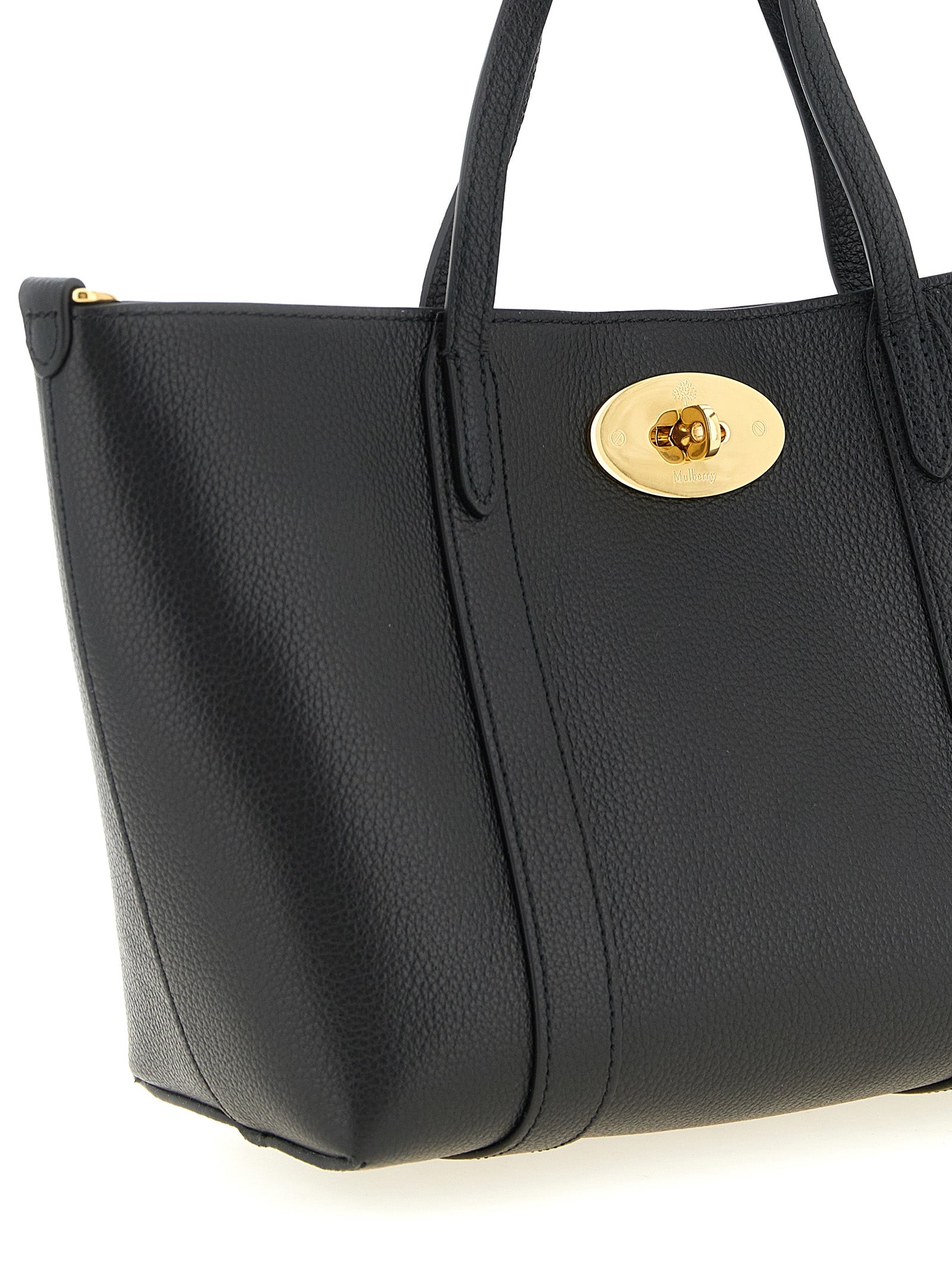 Mulberry Bayswater Mini Tote Bag - Black Classic Grain