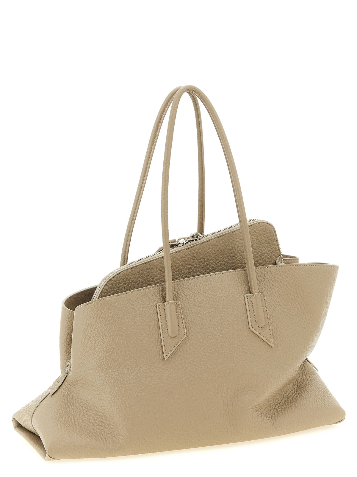 The Attico La Passeggiata Medium Top Handle - Sand