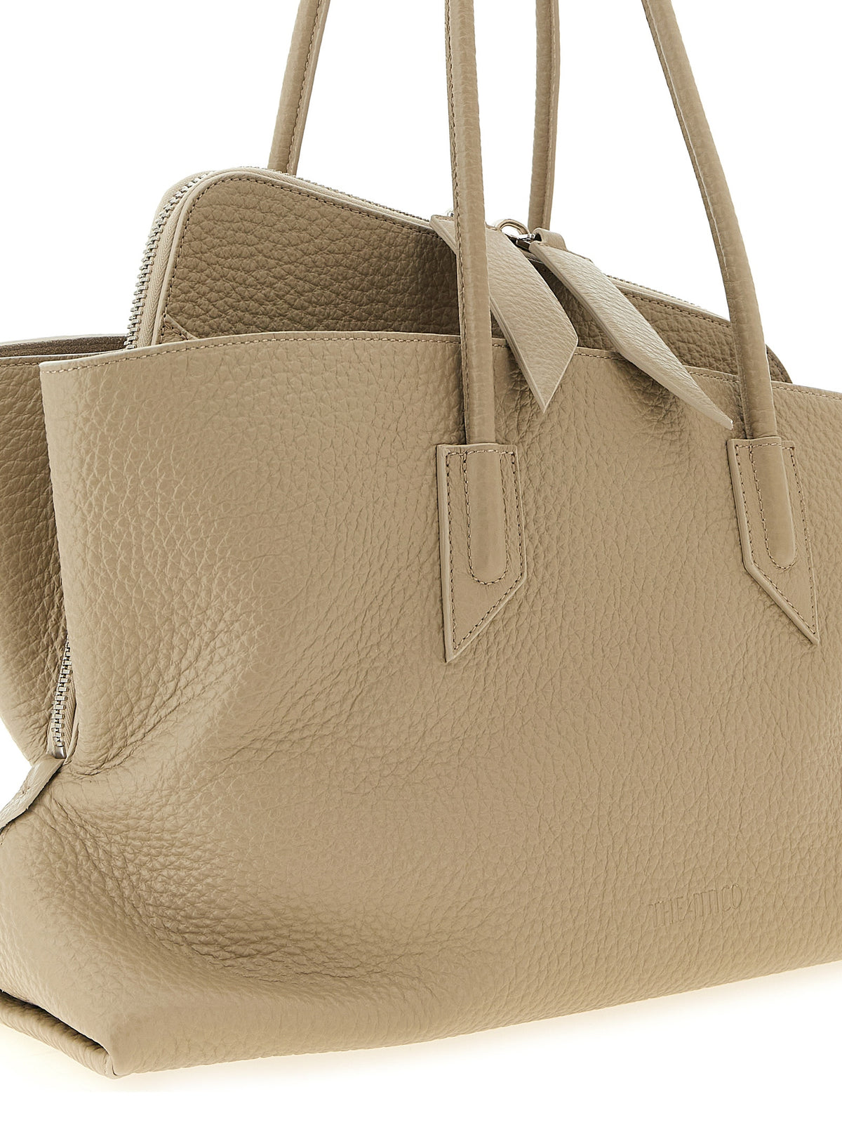 The Attico La Passeggiata Medium Top Handle - Sand