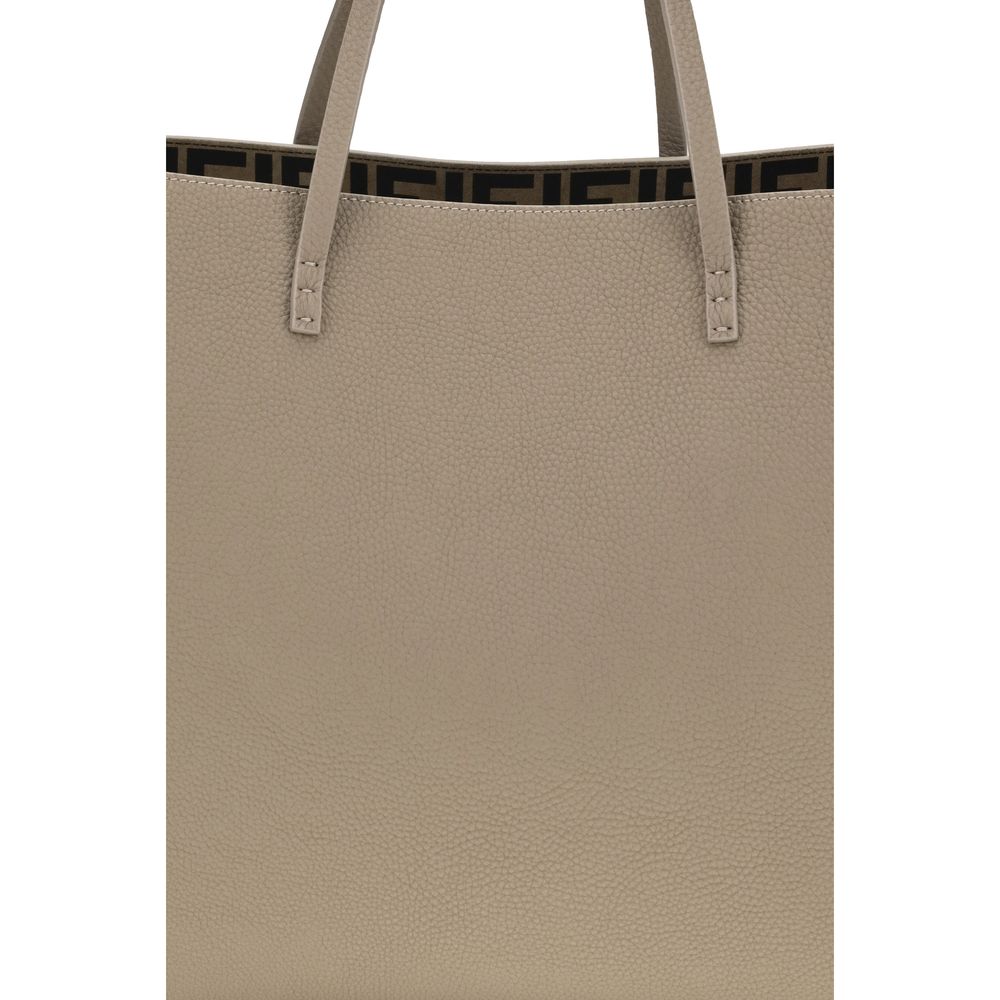 Fendi Roll Medium - Dove Grey Cuoio Romano Leather
